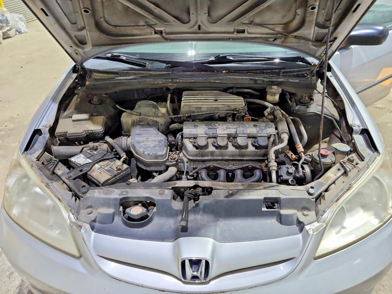 2004 Honda Civic Dx Vp Silver vin: 2HGES16384H611601