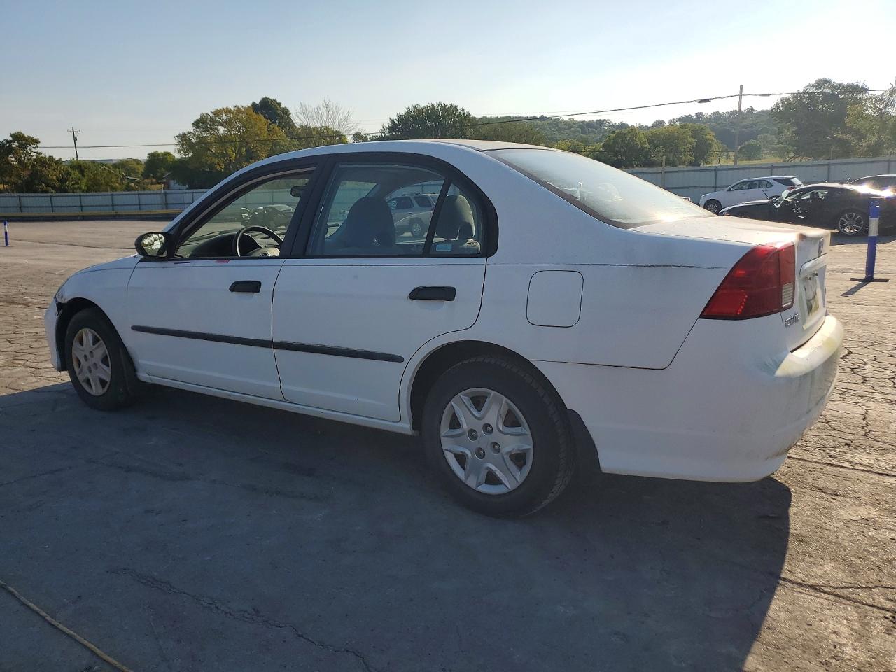 2004 Honda Civic Dx Vp White vin: 2HGES16384H642332