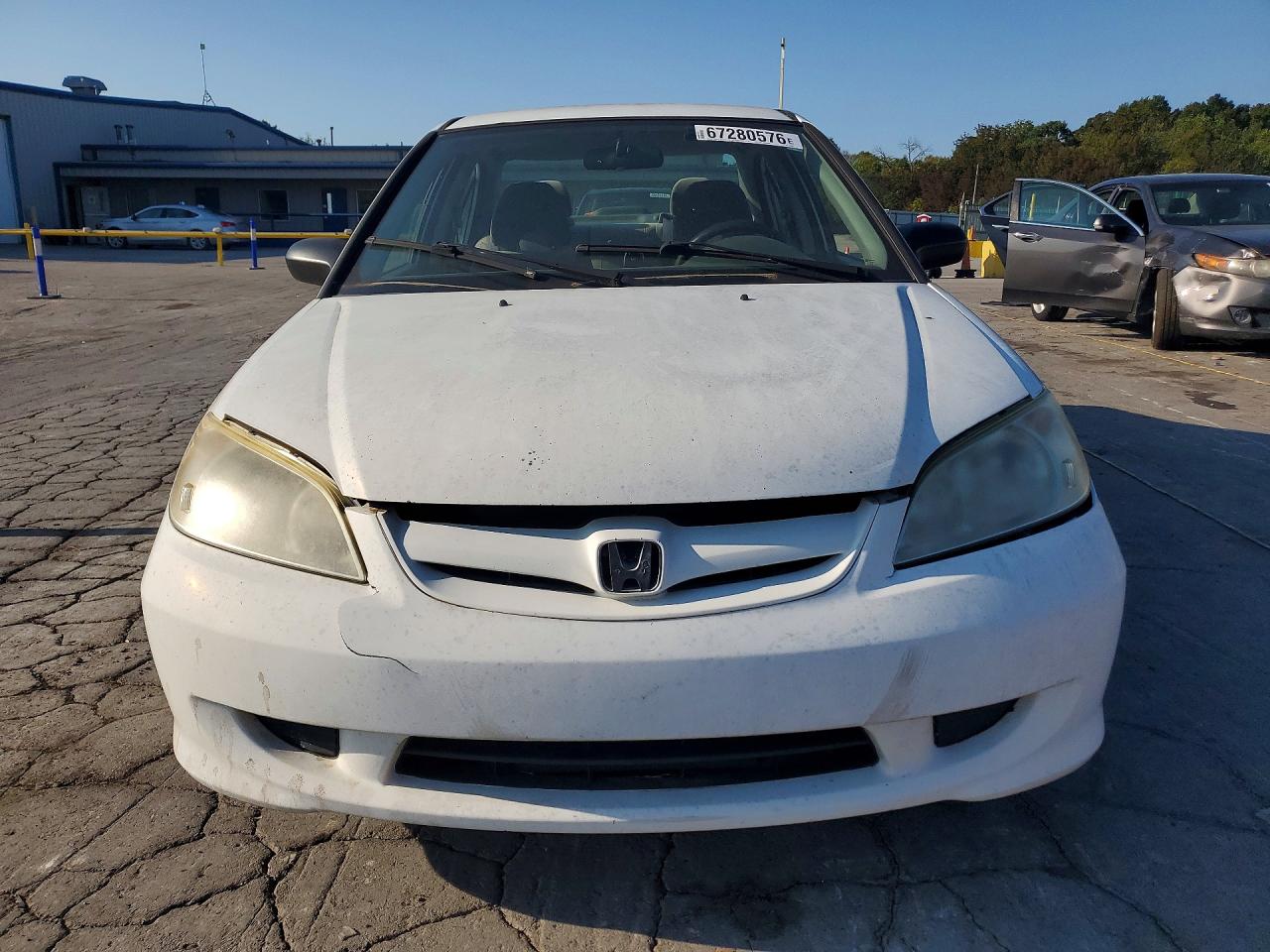 2004 Honda Civic Dx Vp White vin: 2HGES16384H642332