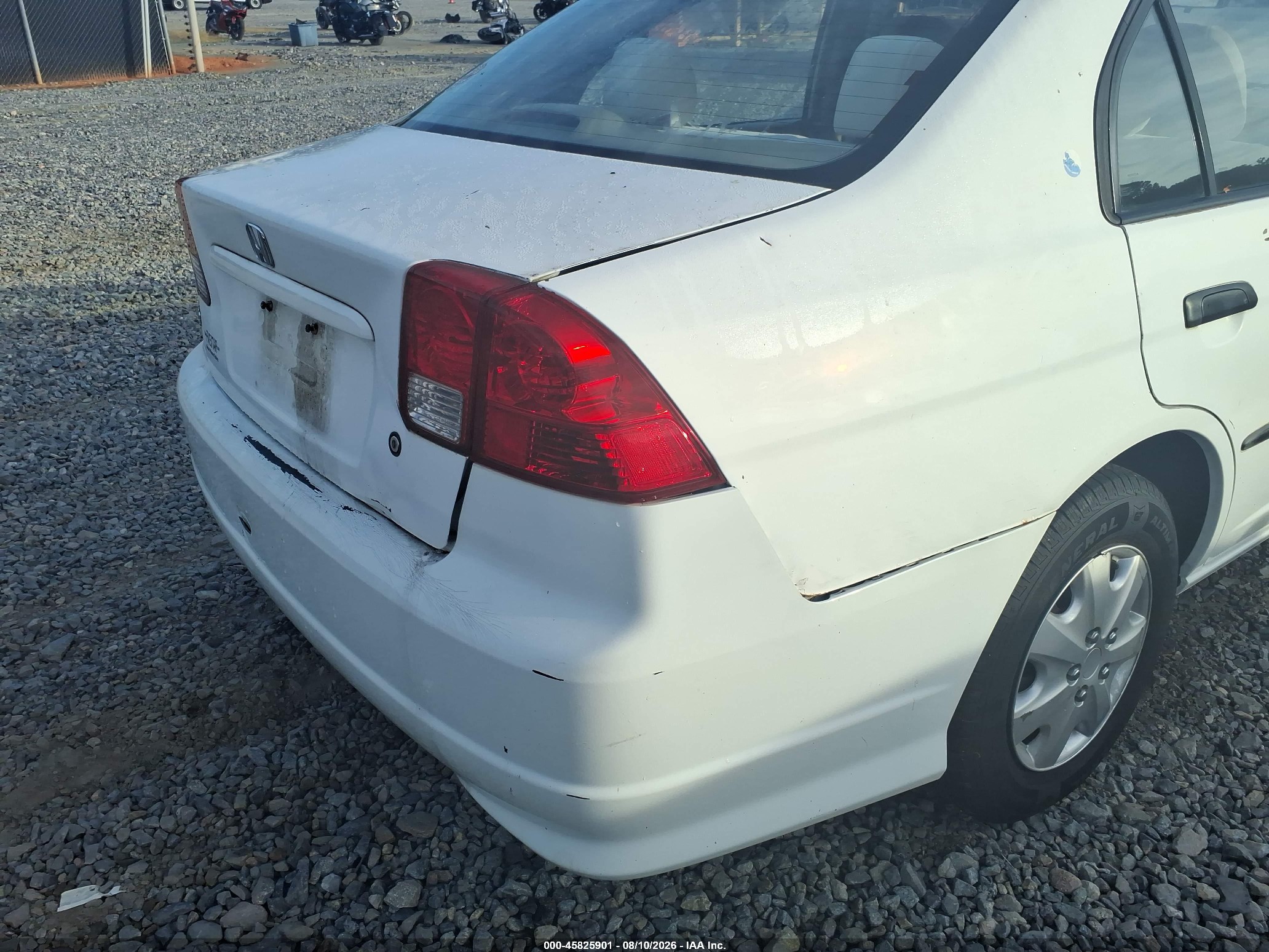 2005 Honda Civic Vp White vin: 2HGES16385H503626