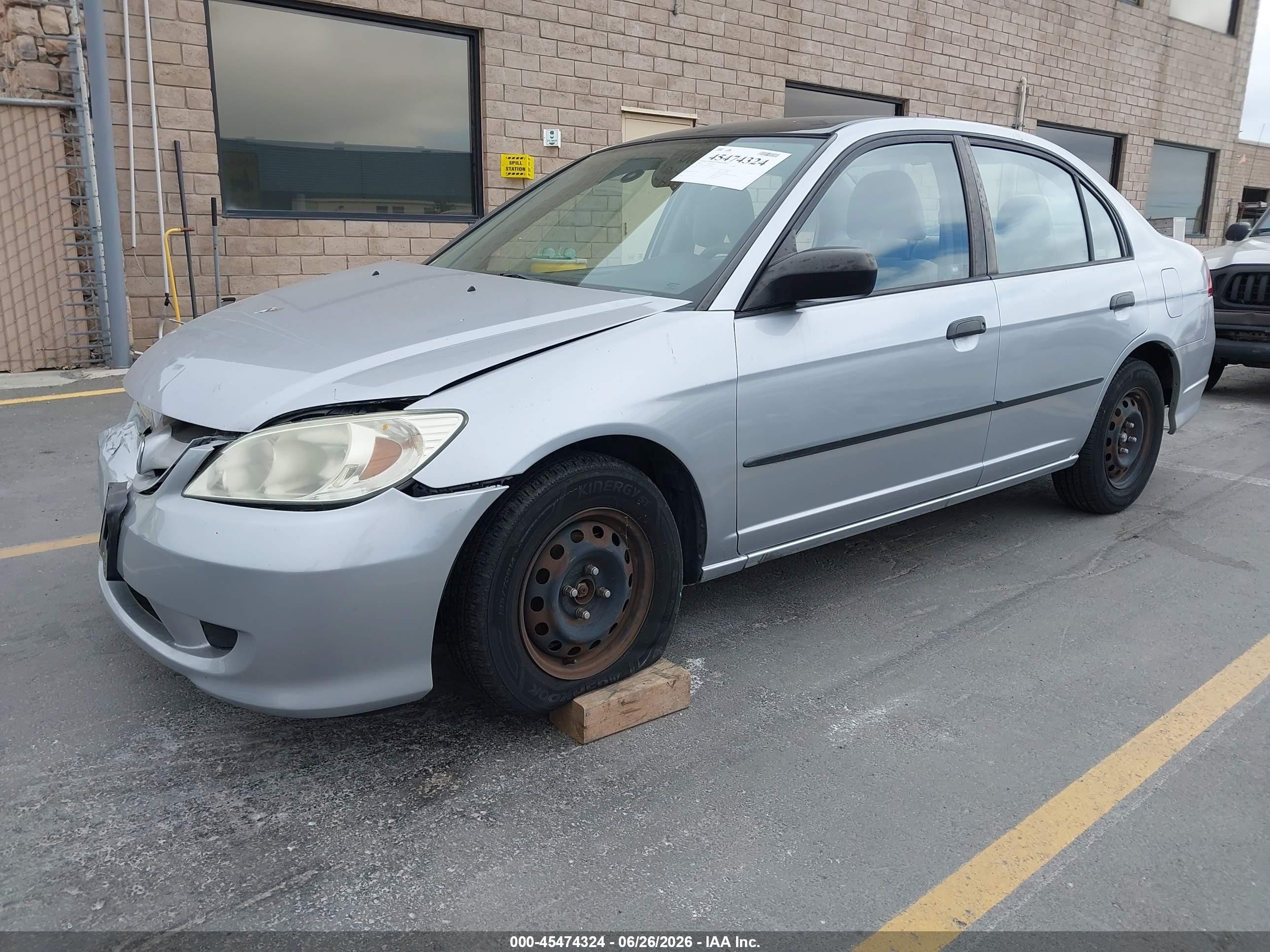 2005 Honda Civic Vp Серебряный vin: 2HGES16385H588645