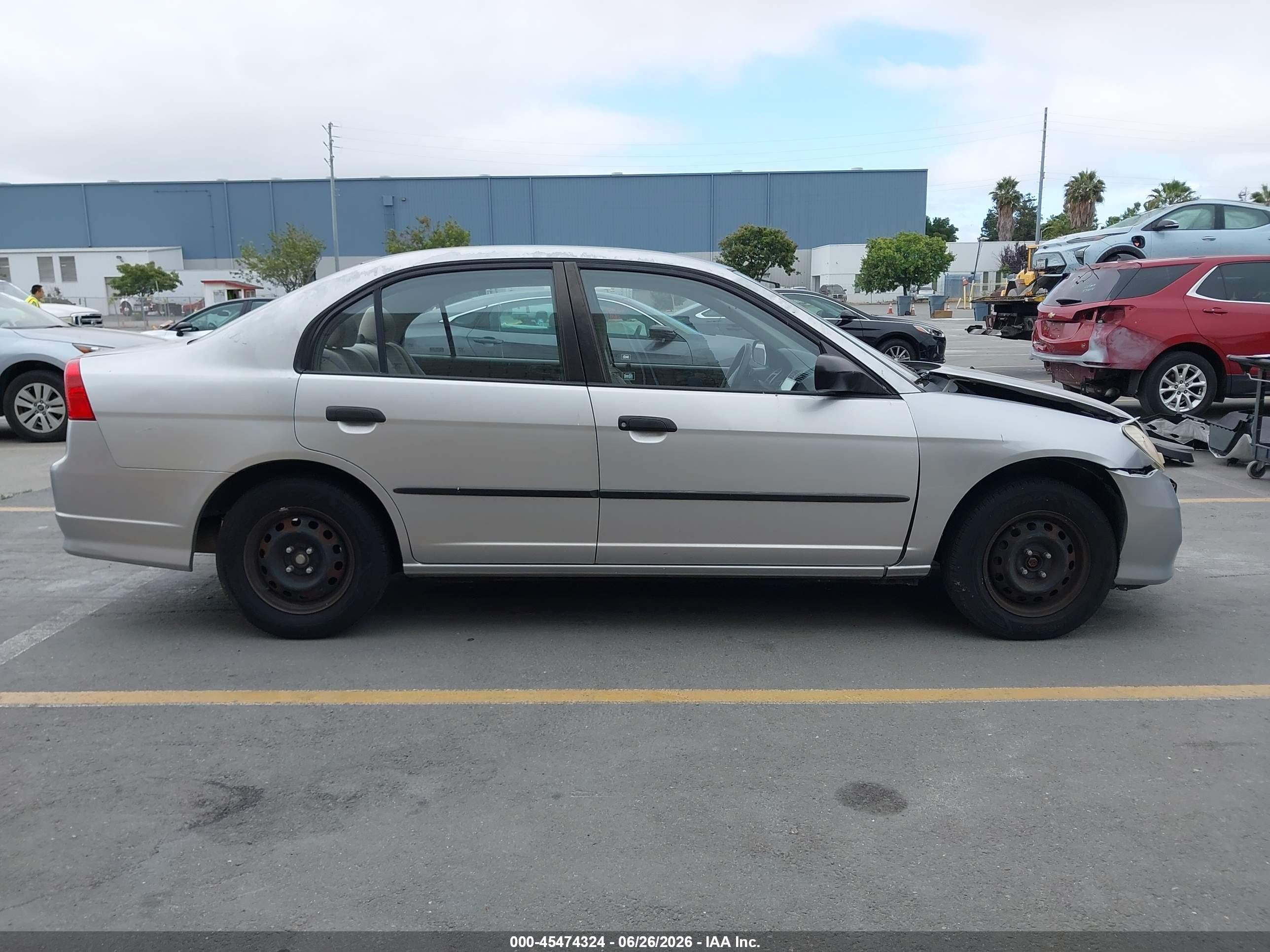 2005 Honda Civic Vp Серебряный vin: 2HGES16385H588645