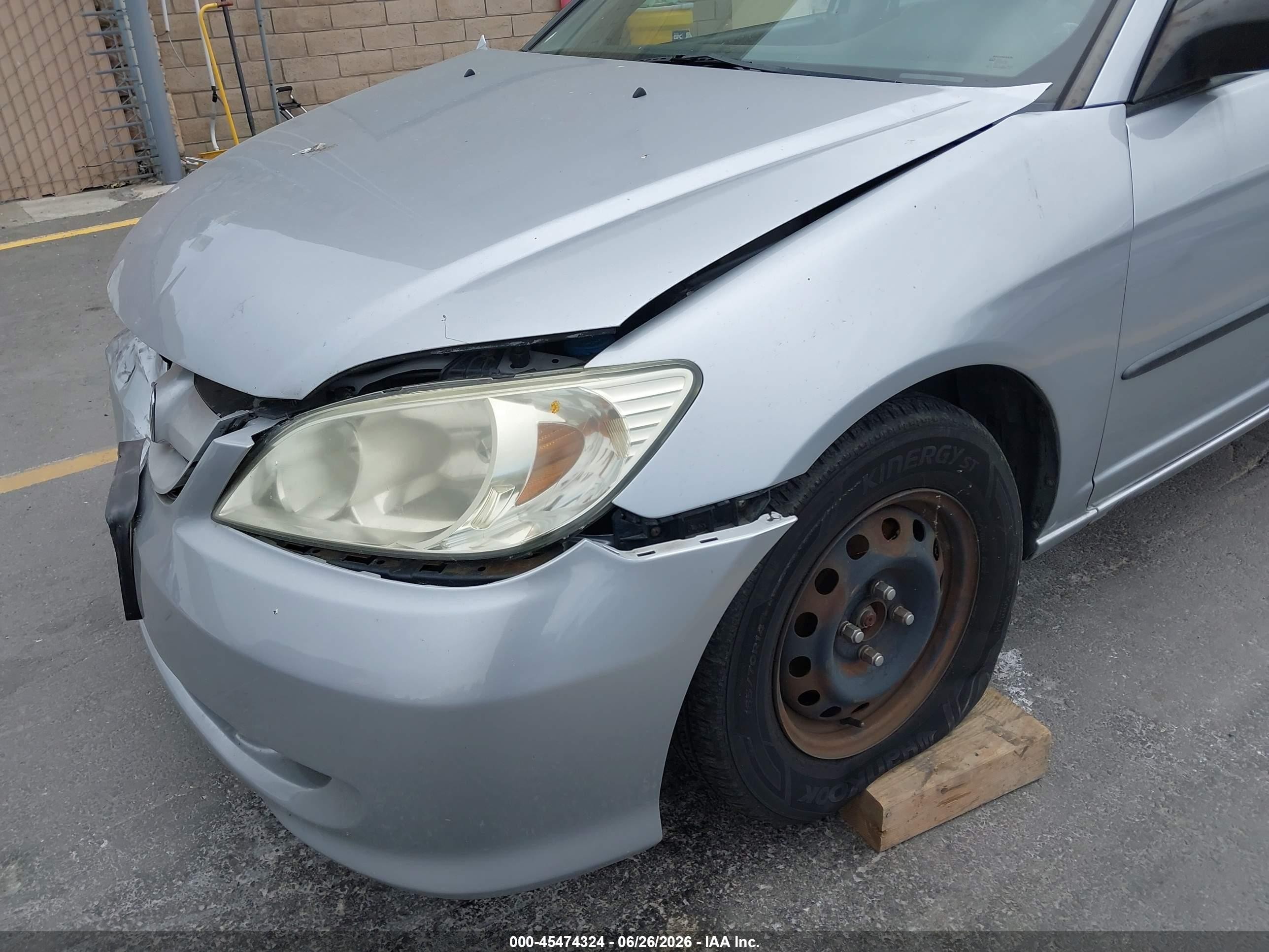 2005 Honda Civic Vp Серебряный vin: 2HGES16385H588645