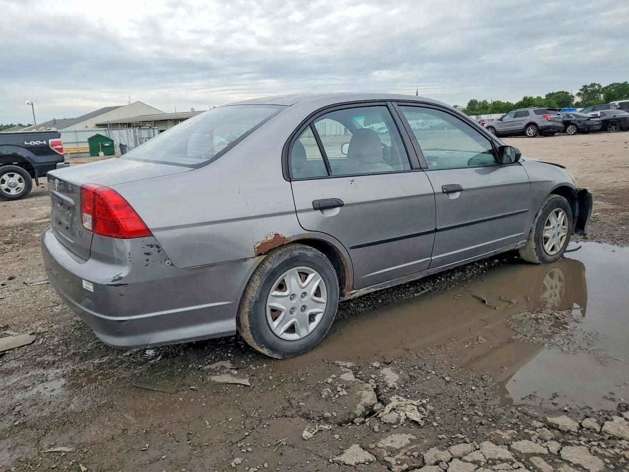 2005 Honda Civic Dx Vp Gray vin: 2HGES16385H624236