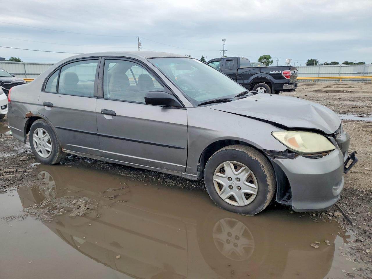 2005 Honda Civic Dx Vp Gray vin: 2HGES16385H624236