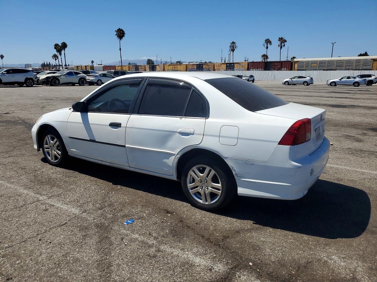 2004 Honda Civic Dx Vp White vin: 2HGES16394H587177