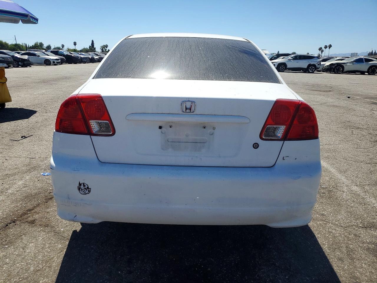 2004 Honda Civic Dx Vp White vin: 2HGES16394H587177
