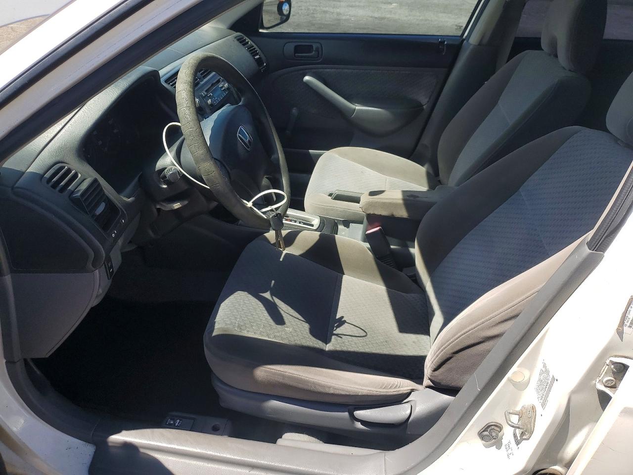 2004 Honda Civic Dx Vp White vin: 2HGES16394H587177