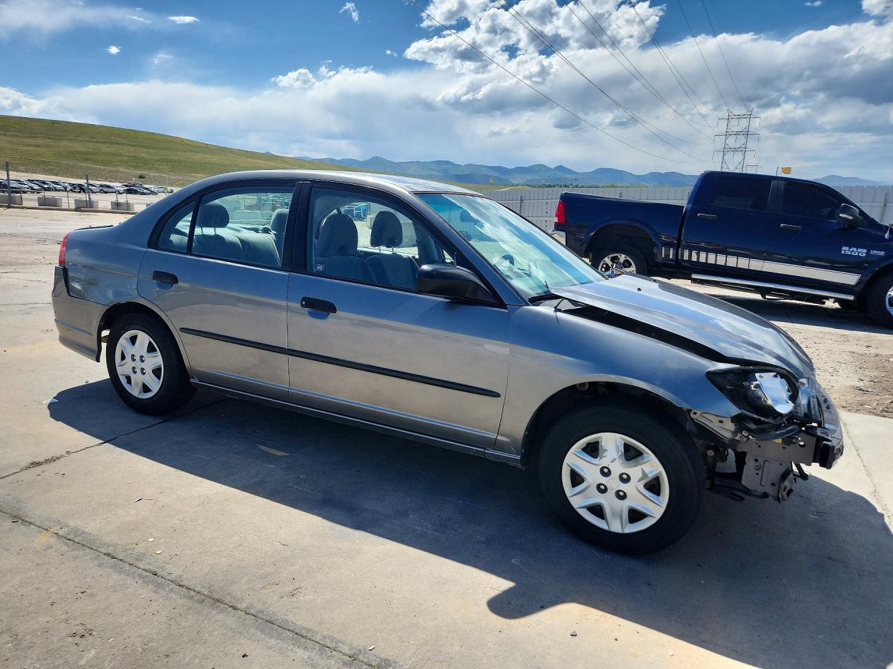2005 Honda Civic Dx Vp Gray vin: 2HGES16395H561986