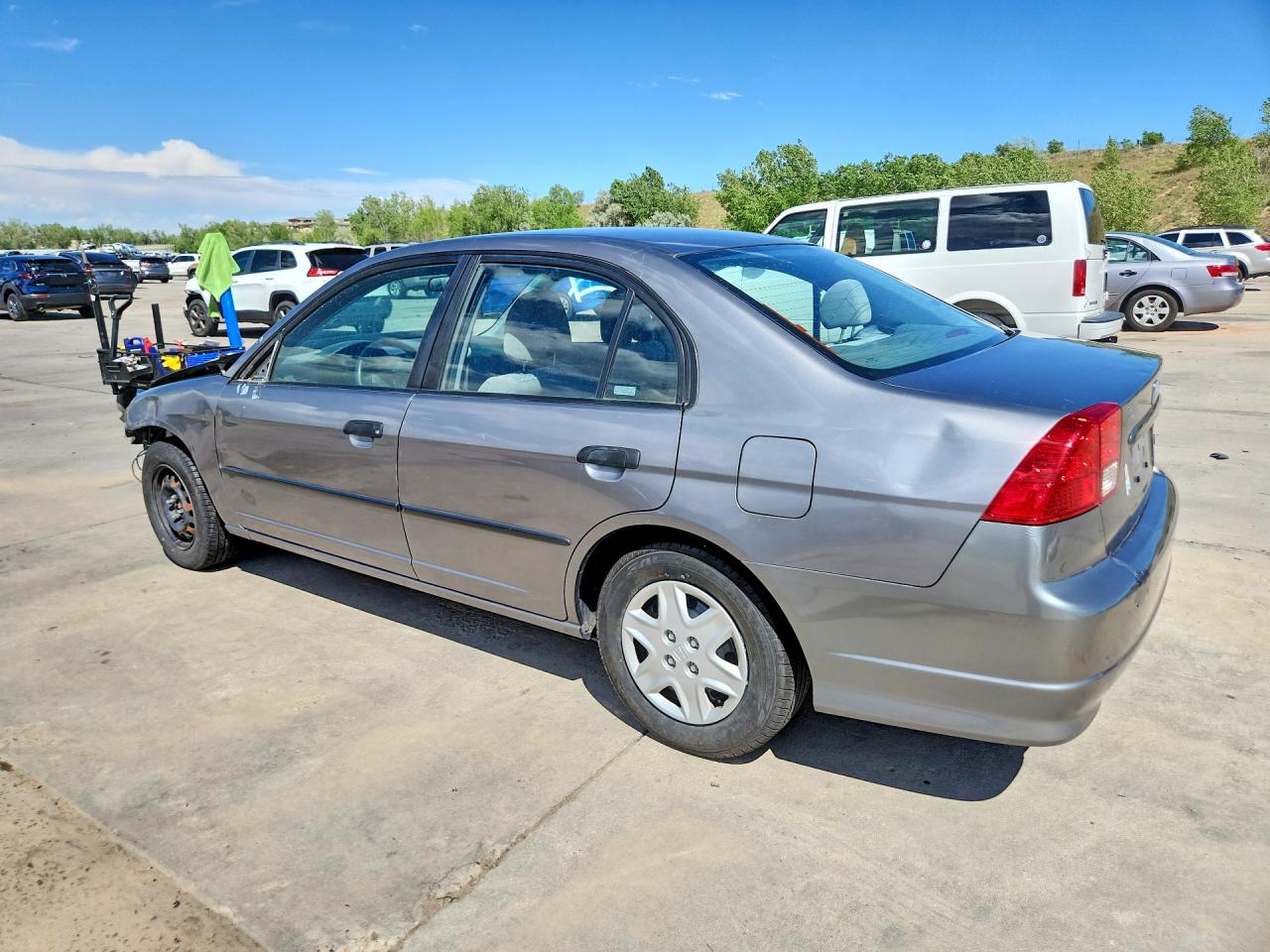 2005 Honda Civic Dx Vp Gray vin: 2HGES16395H561986