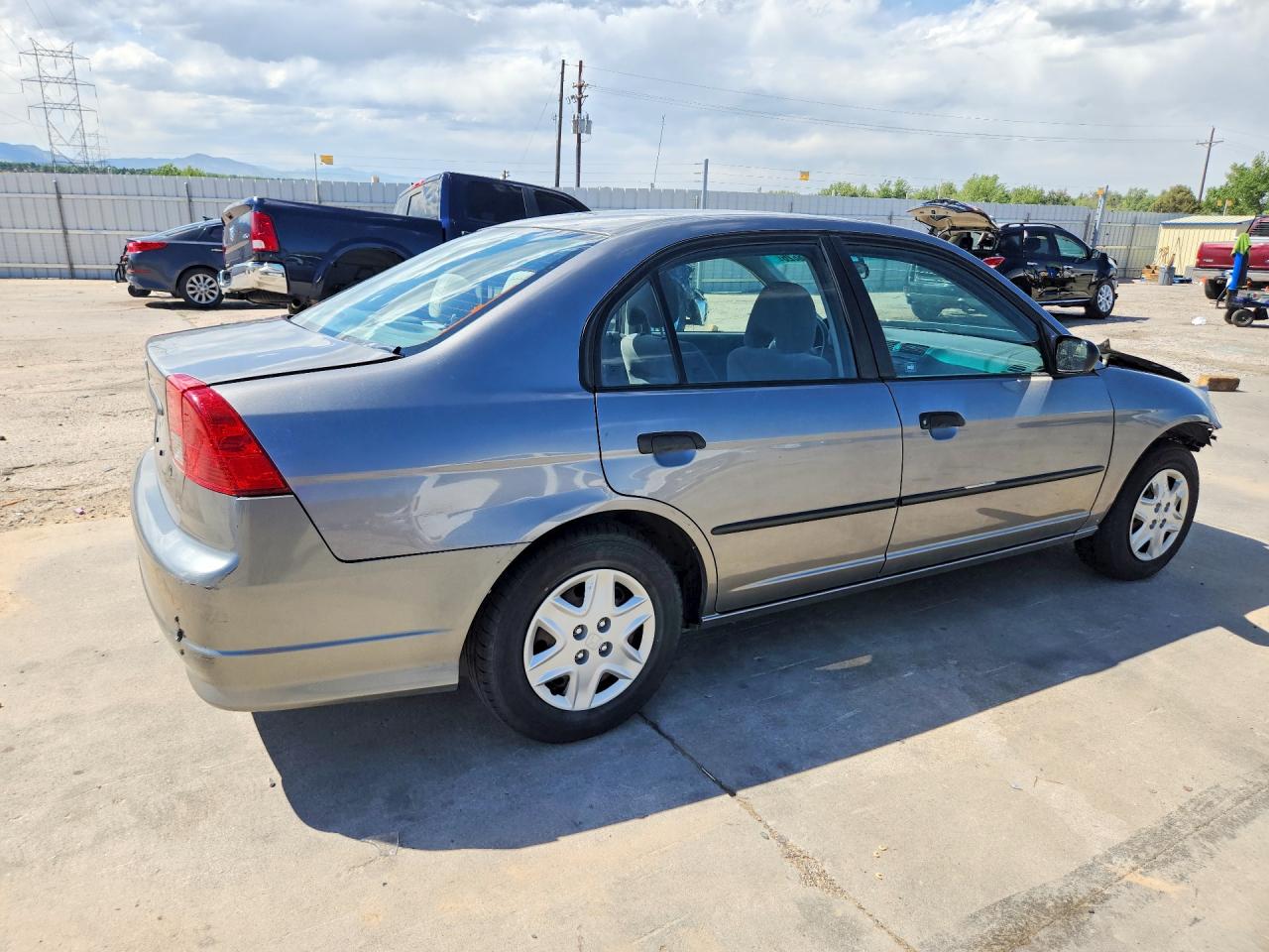 2005 Honda Civic Dx Vp Gray vin: 2HGES16395H561986