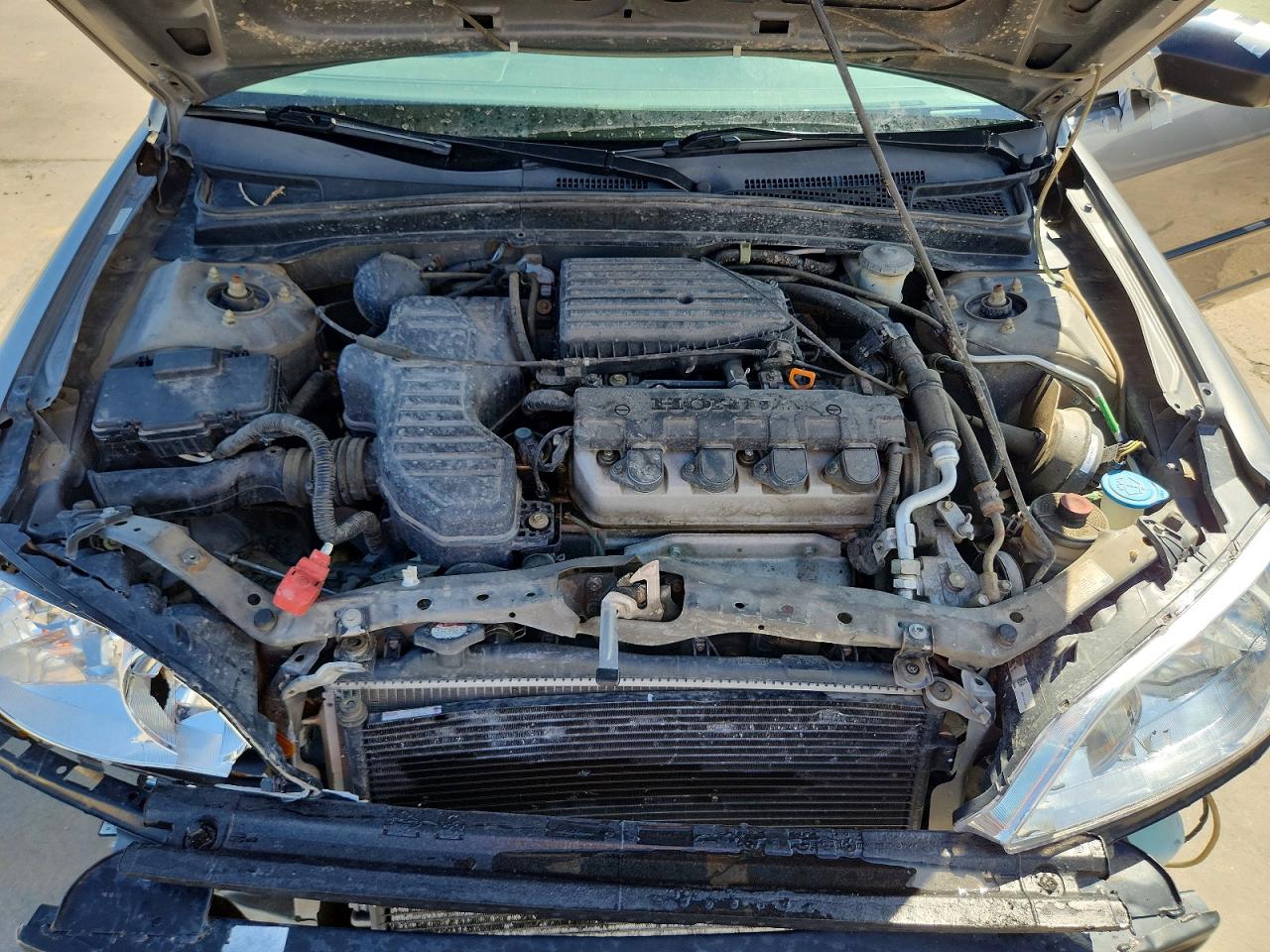 2005 Honda Civic Dx Vp Gray vin: 2HGES16395H561986