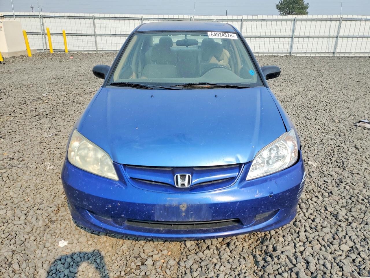 2004 Honda Civic Dx Vp Blue vin: 2HGES163X4H570176