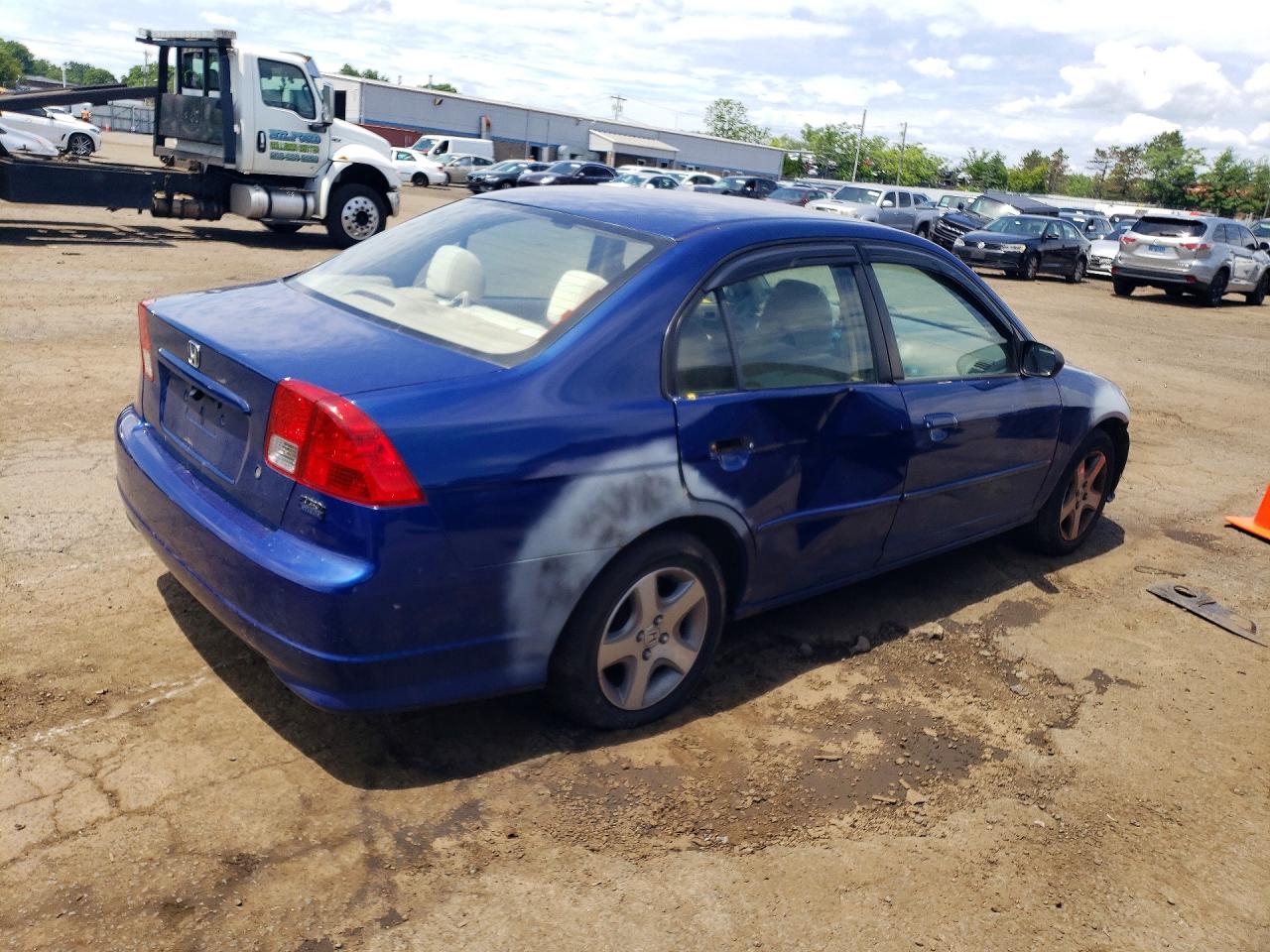 2004 Honda Civic Dx Vp Синий vin: 2HGES163X4H585597