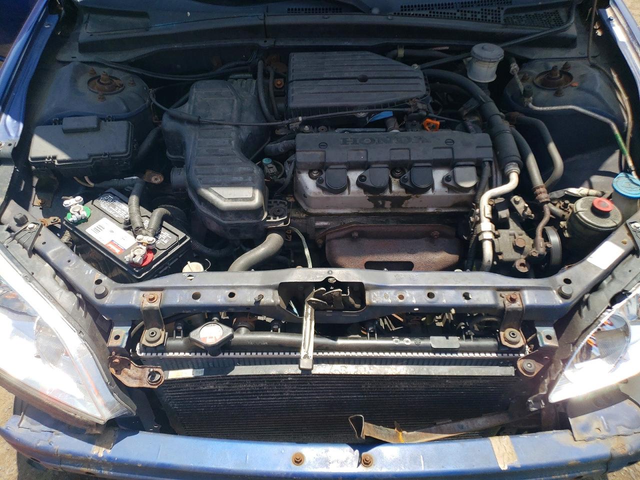 2004 Honda Civic Dx Vp Синий vin: 2HGES163X4H585597