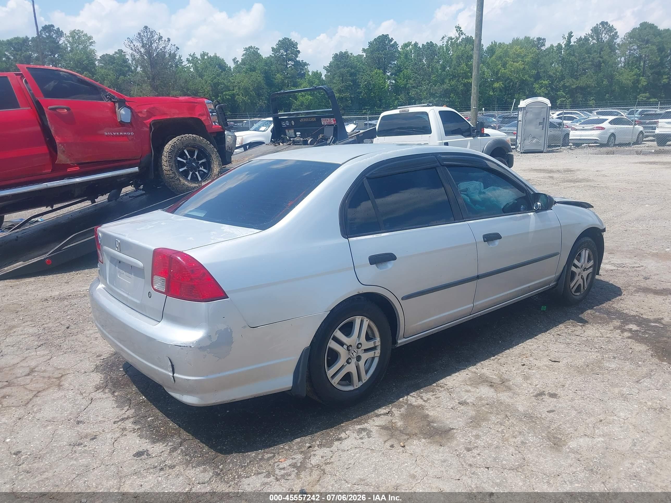 2004 Honda Civic Vp Серебряный vin: 2HGES163X4H624897