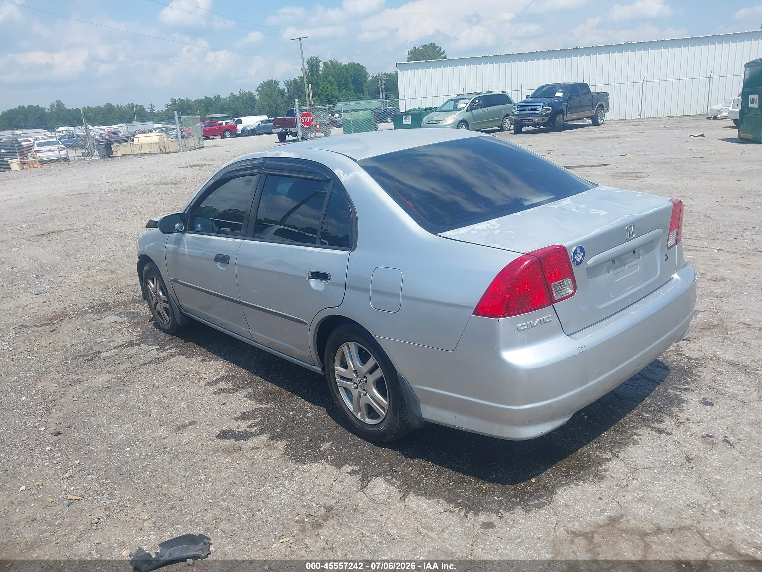 2004 Honda Civic Vp Серебряный vin: 2HGES163X4H624897