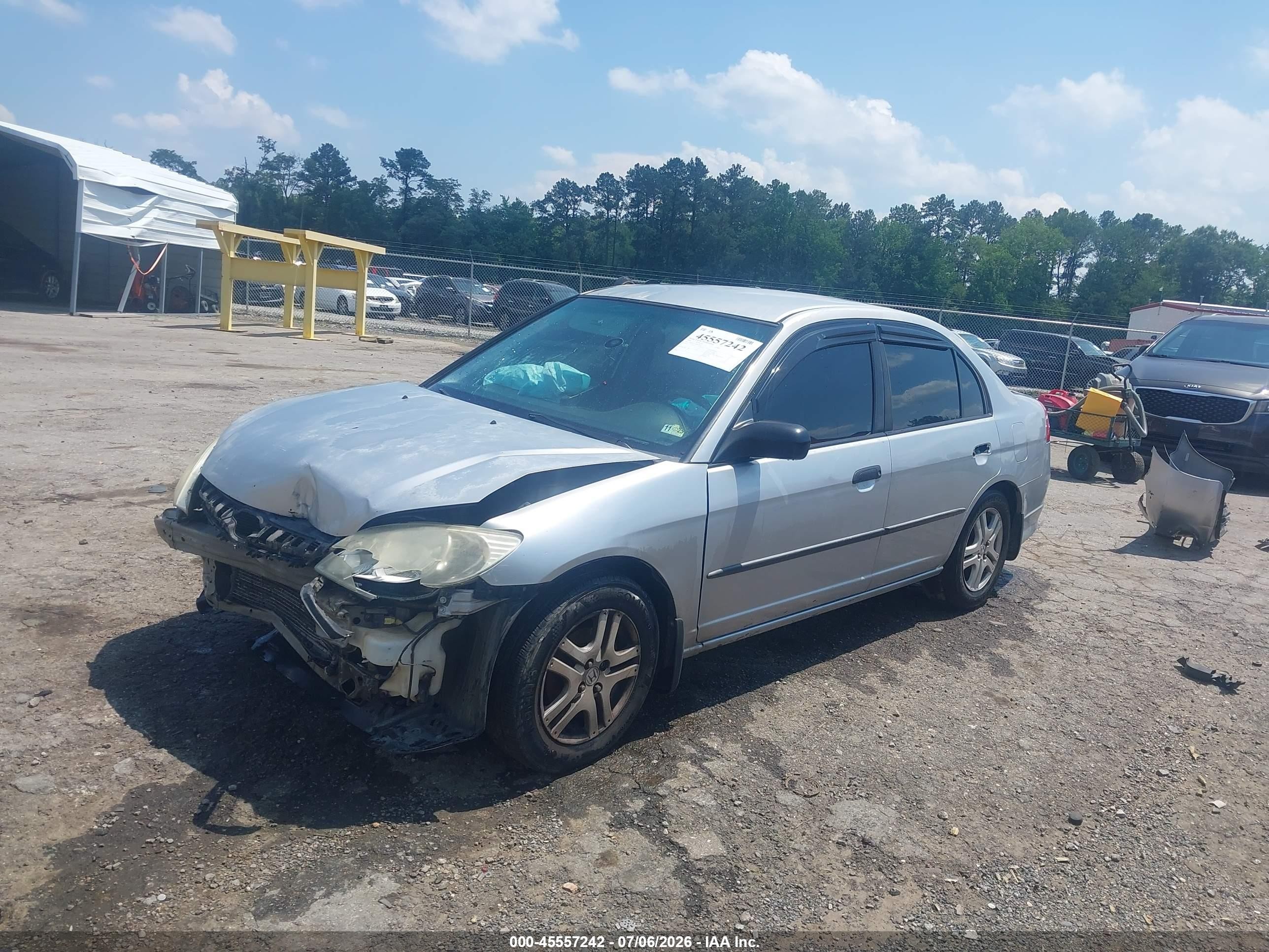 2004 Honda Civic Vp Серебряный vin: 2HGES163X4H624897