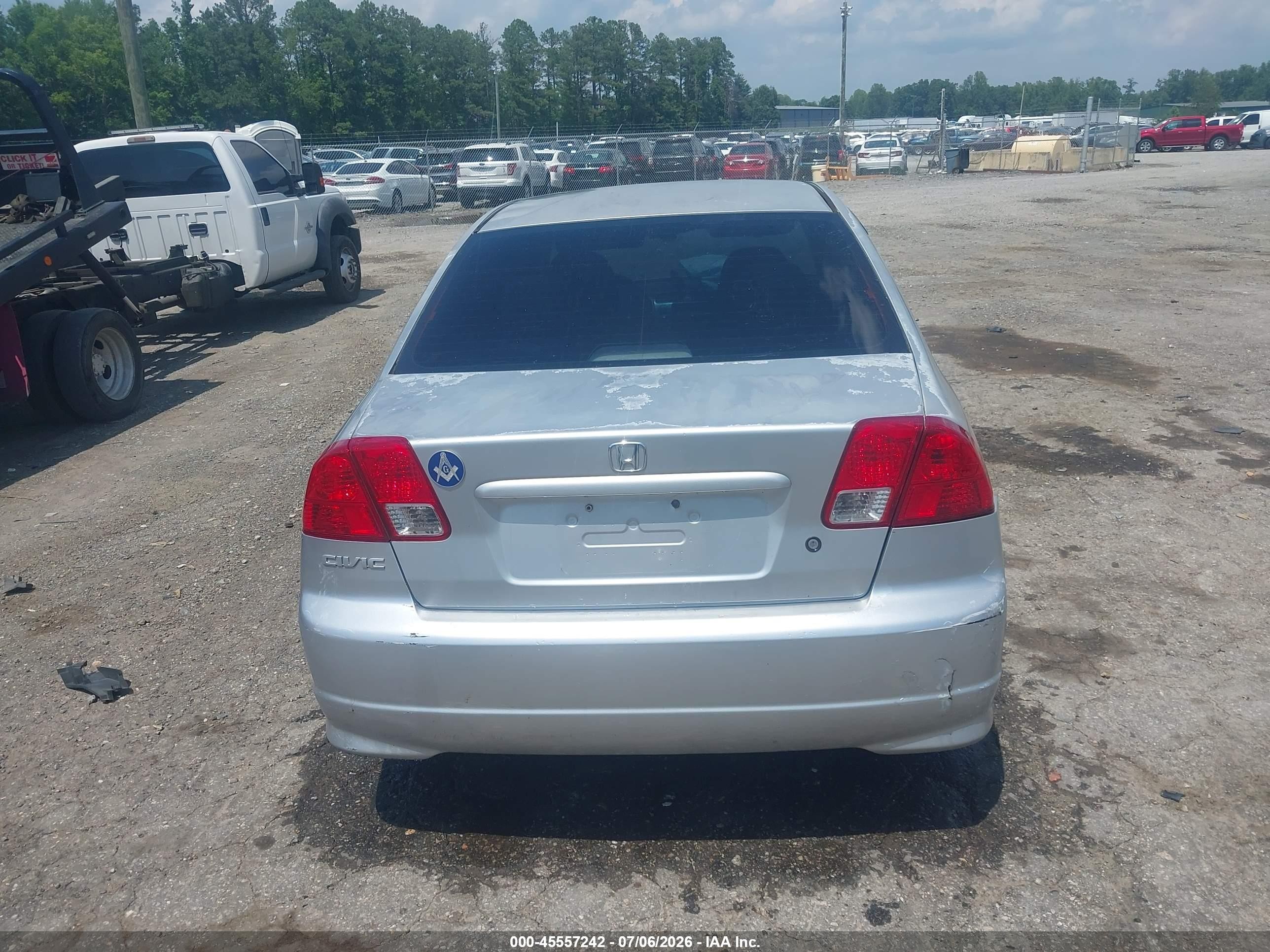 2004 Honda Civic Vp Серебряный vin: 2HGES163X4H624897