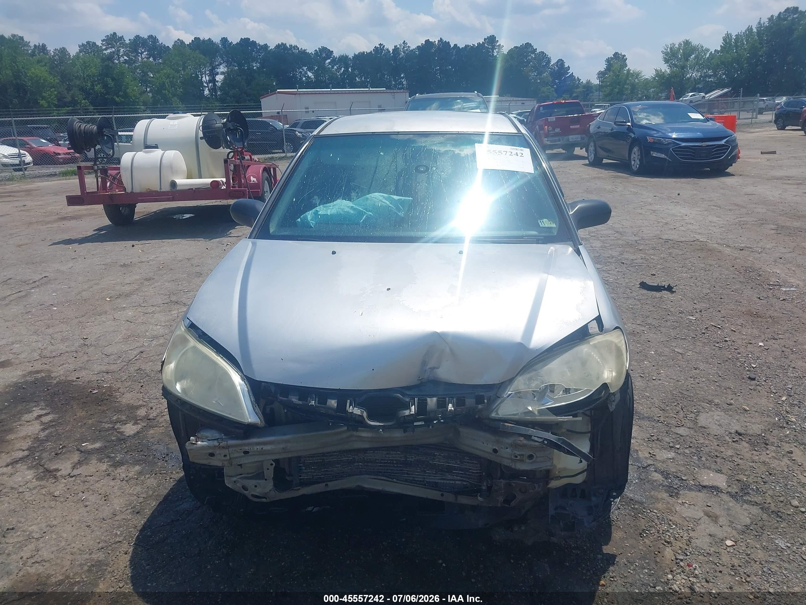 2004 Honda Civic Vp Серебряный vin: 2HGES163X4H624897