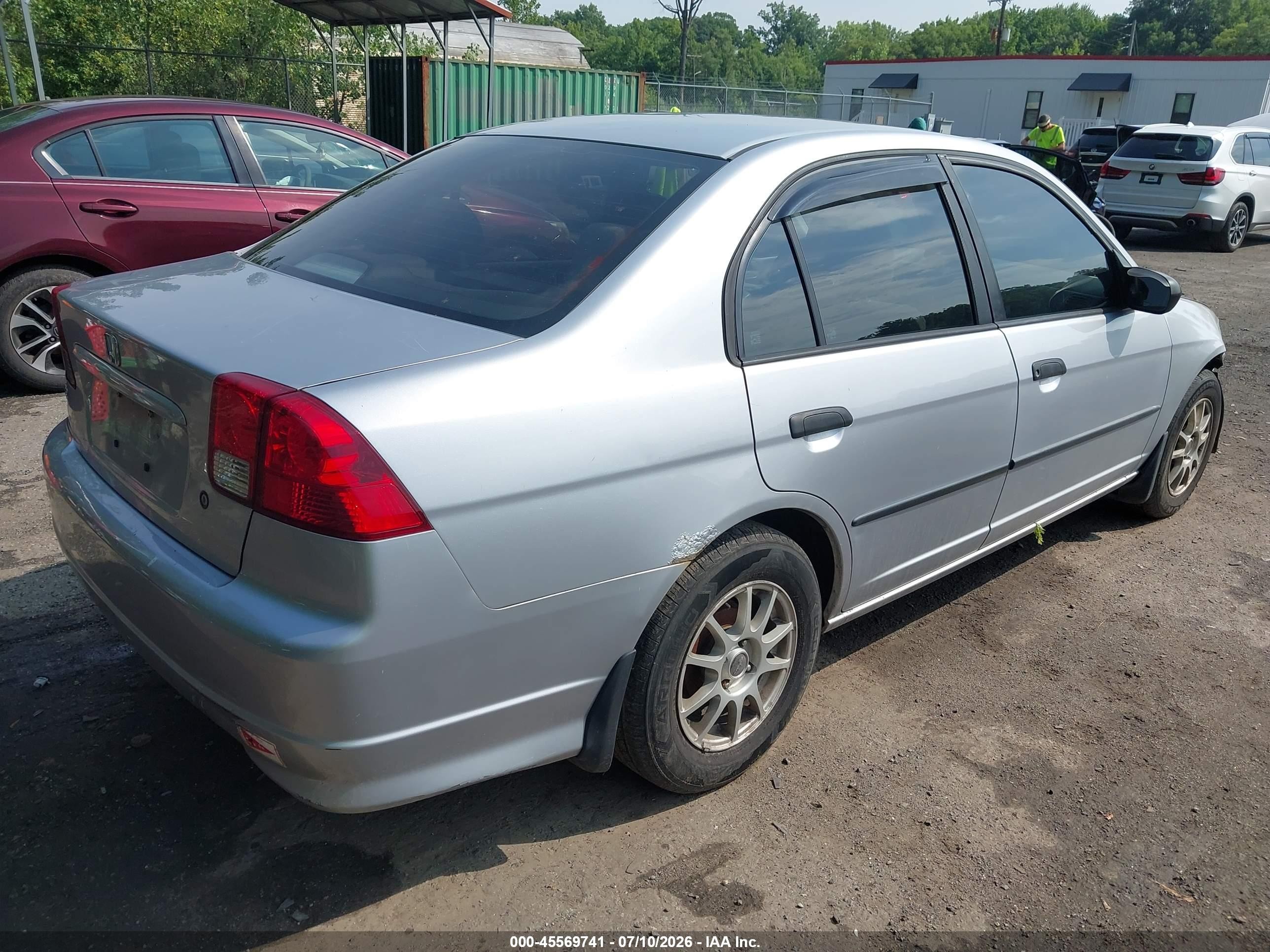 2005 Honda Civic Vp Серебряный vin: 2HGES16415H562185