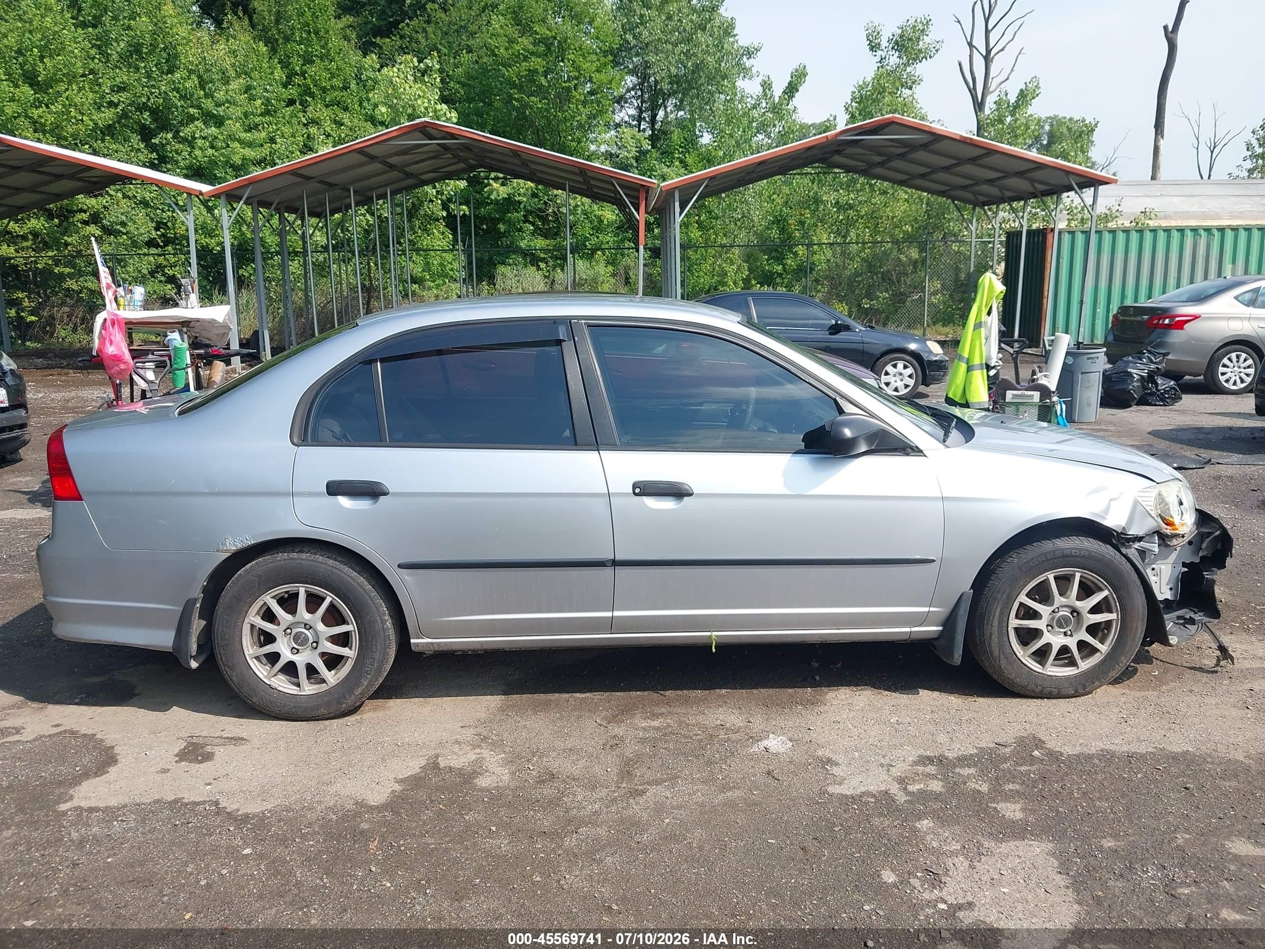 2005 Honda Civic Vp Серебряный vin: 2HGES16415H562185