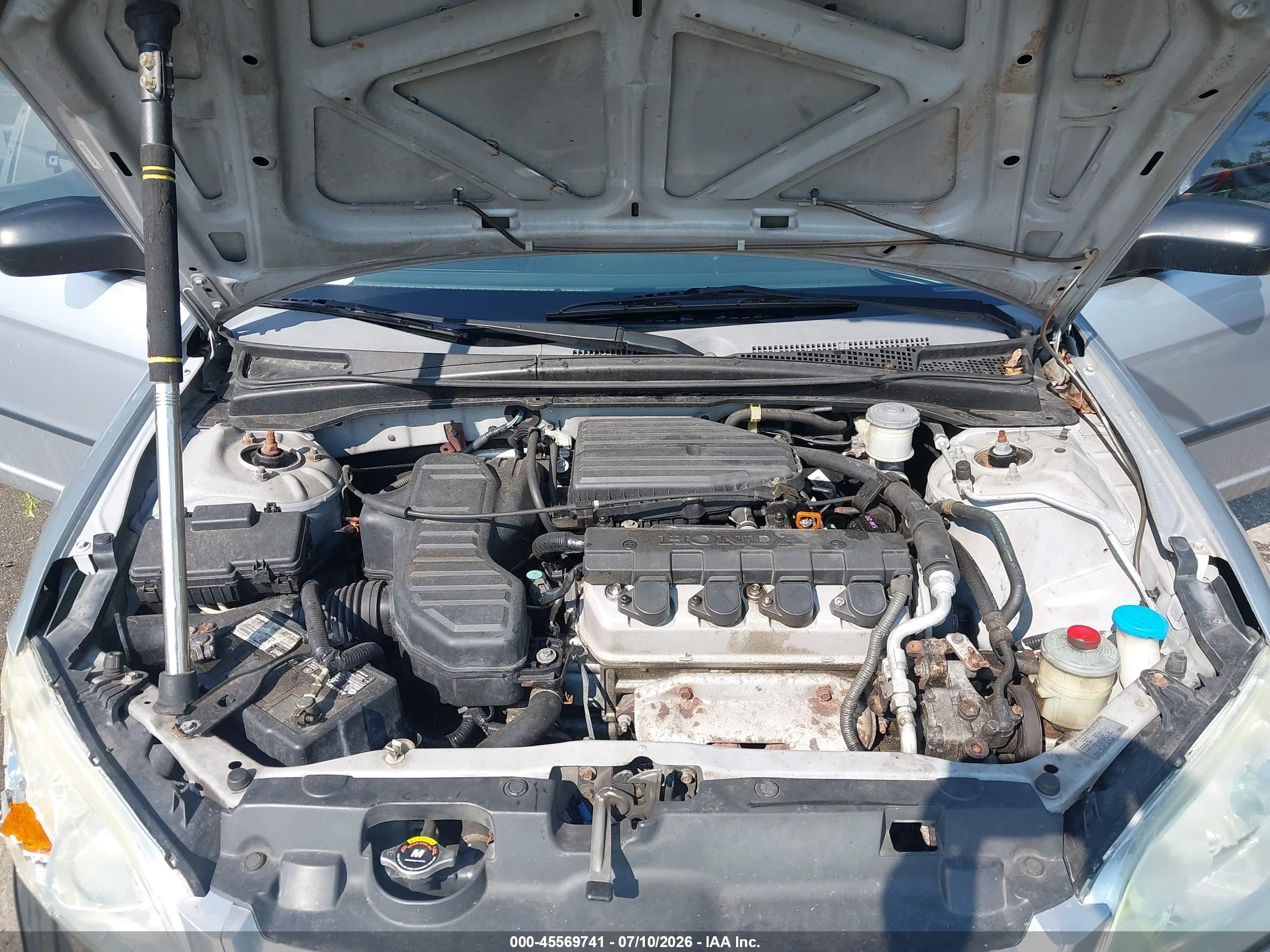 2005 Honda Civic Vp Серебряный vin: 2HGES16415H562185