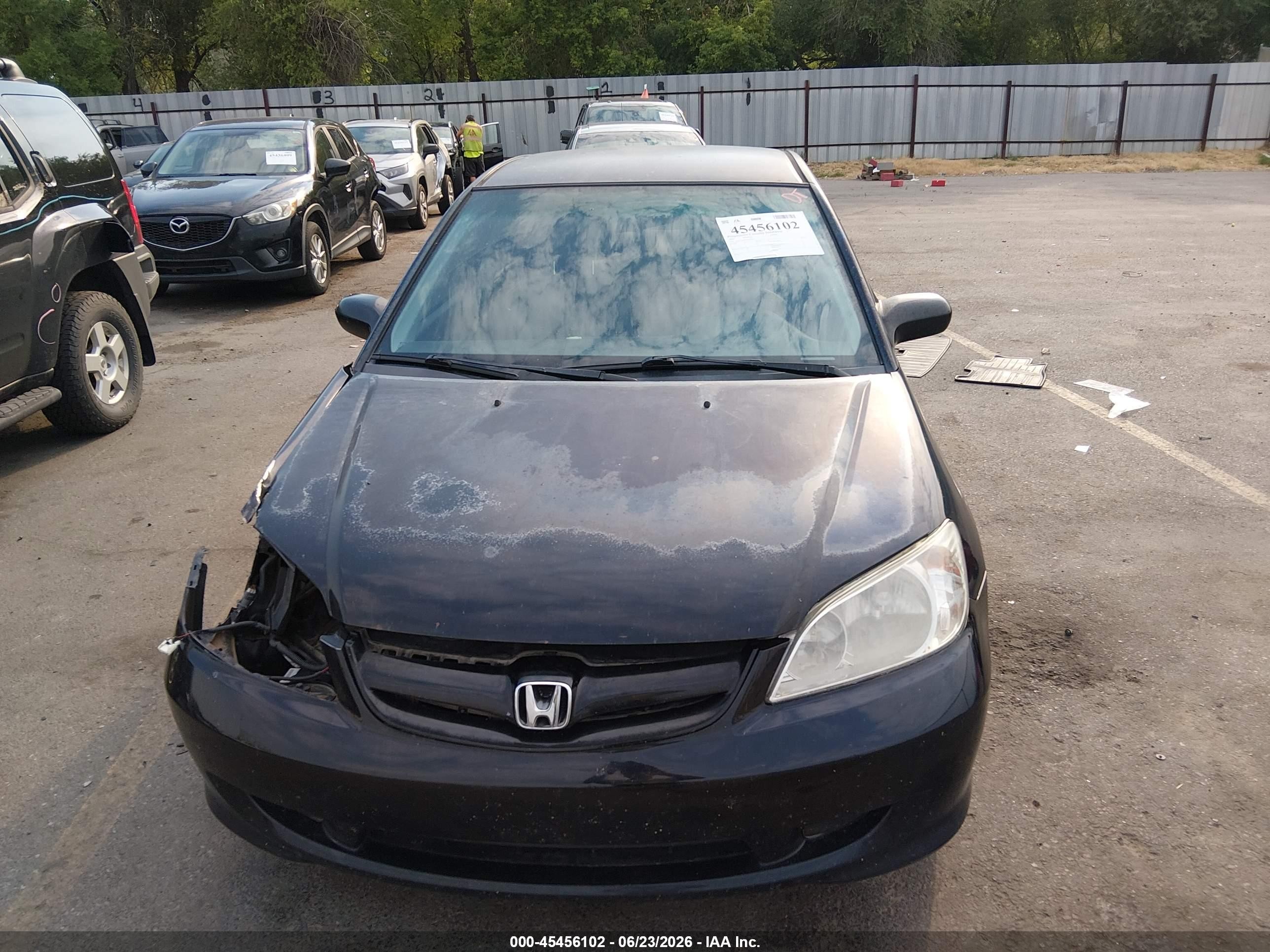 2005 Honda Civic Vp Black vin: 2HGES16425H507762