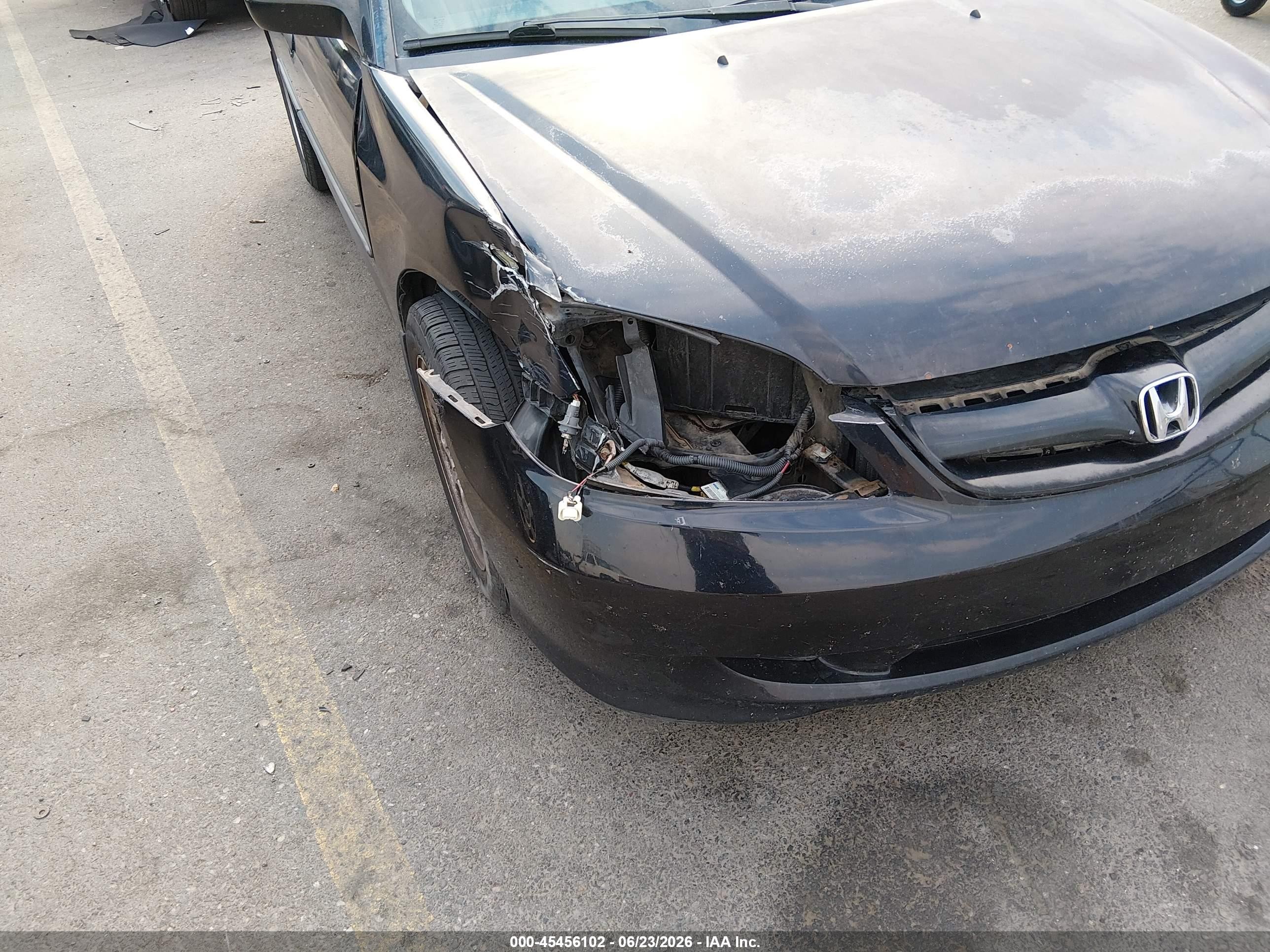 2005 Honda Civic Vp Black vin: 2HGES16425H507762