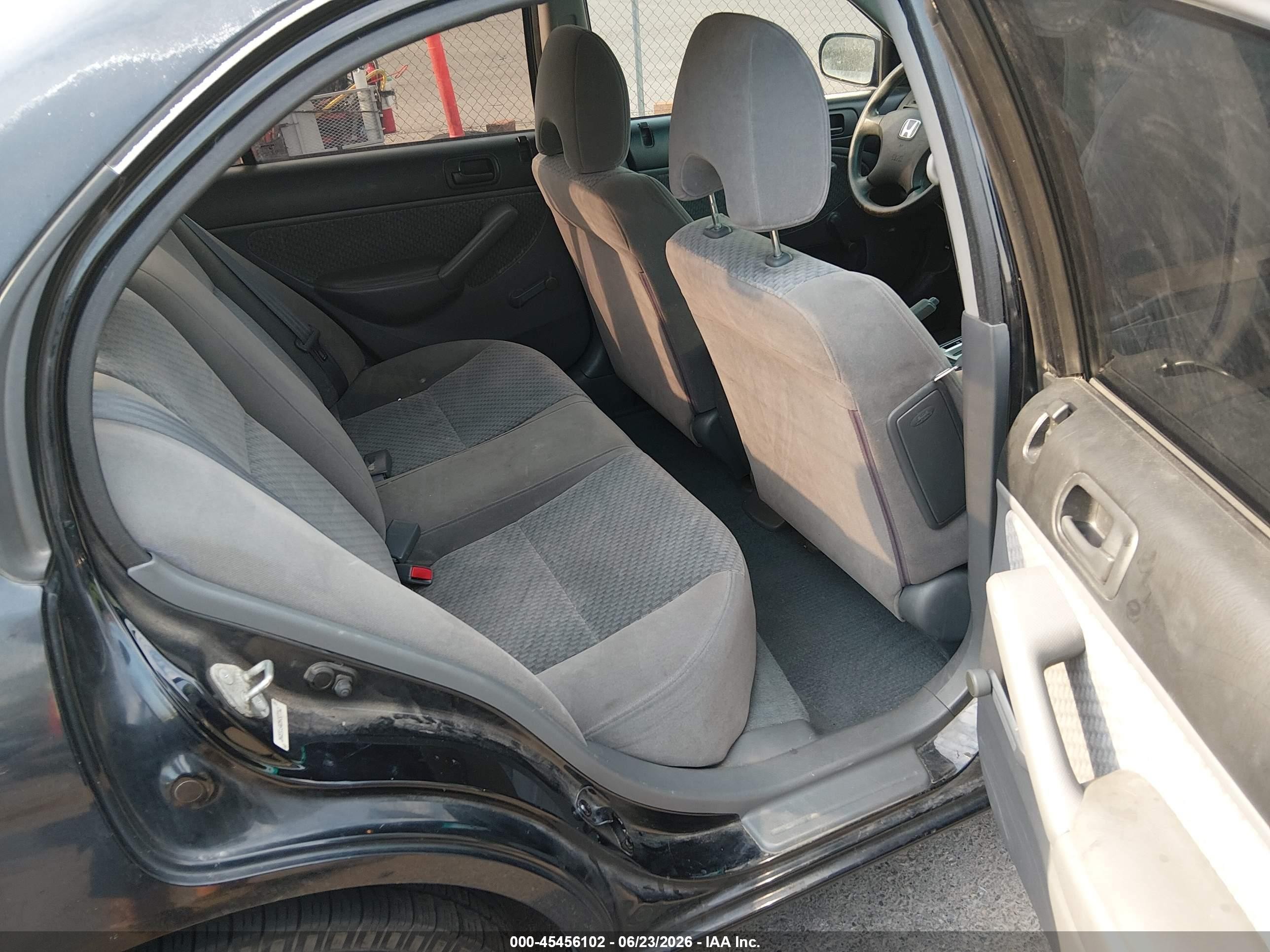 2005 Honda Civic Vp Black vin: 2HGES16425H507762