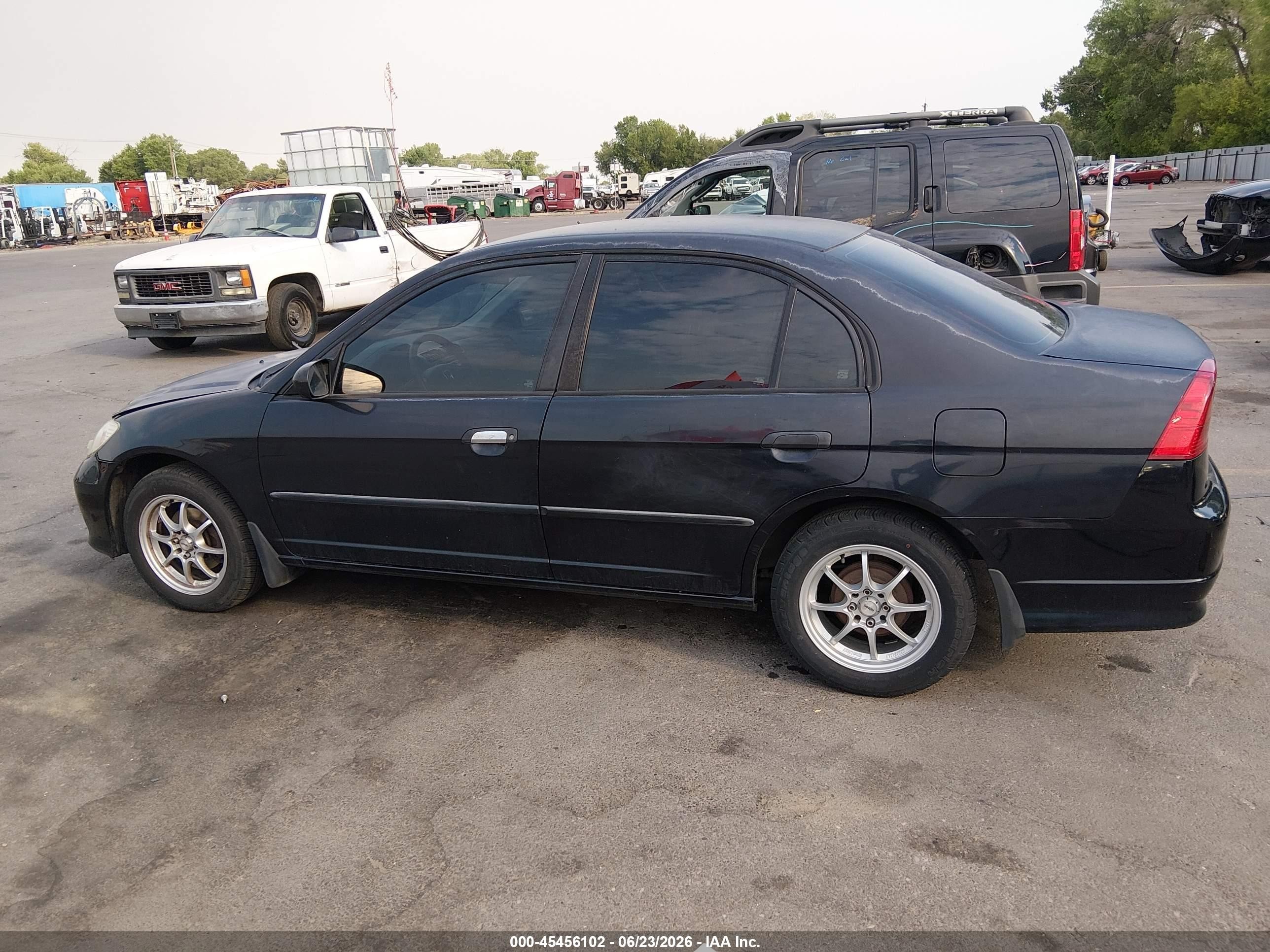 2005 Honda Civic Vp Black vin: 2HGES16425H507762