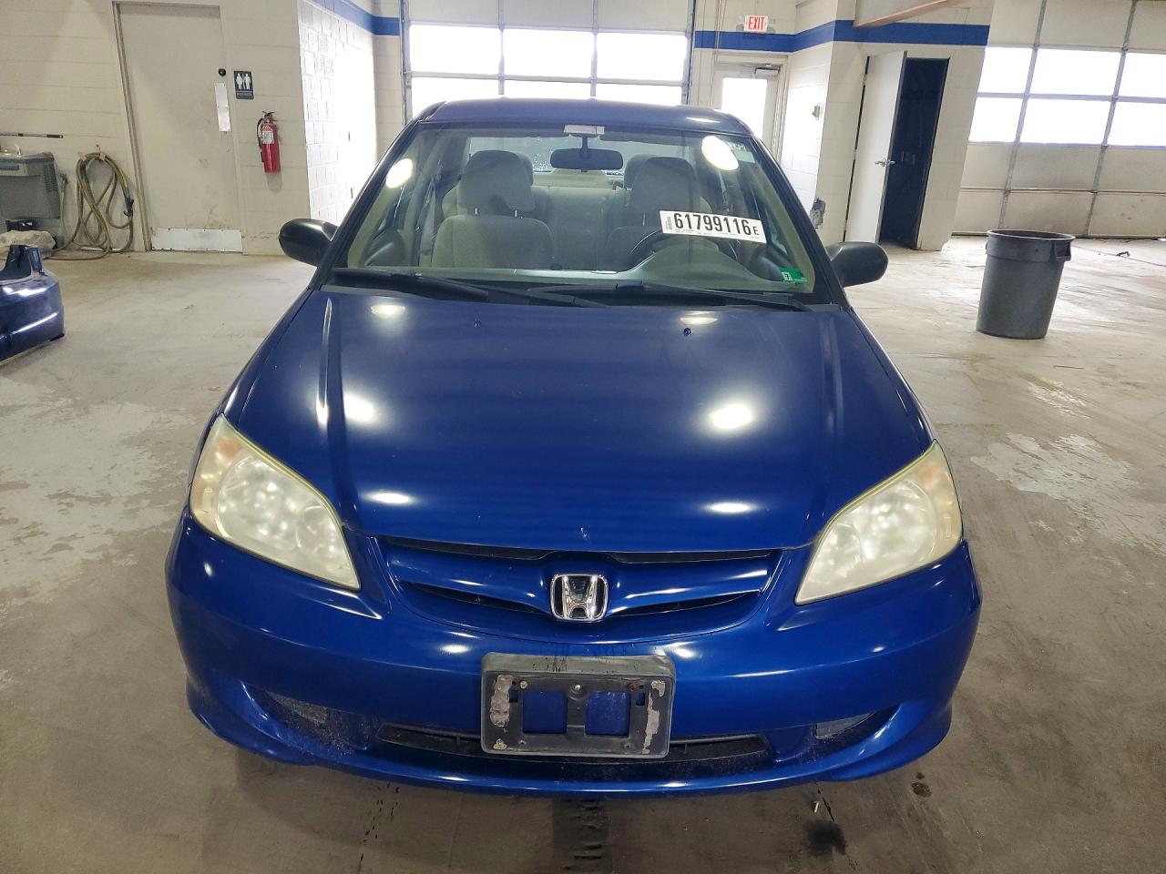 2004 Honda Civic Dx Blue vin: 2HGES16474H593729
