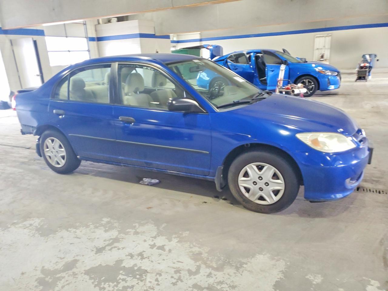 2004 Honda Civic Dx Blue vin: 2HGES16474H593729