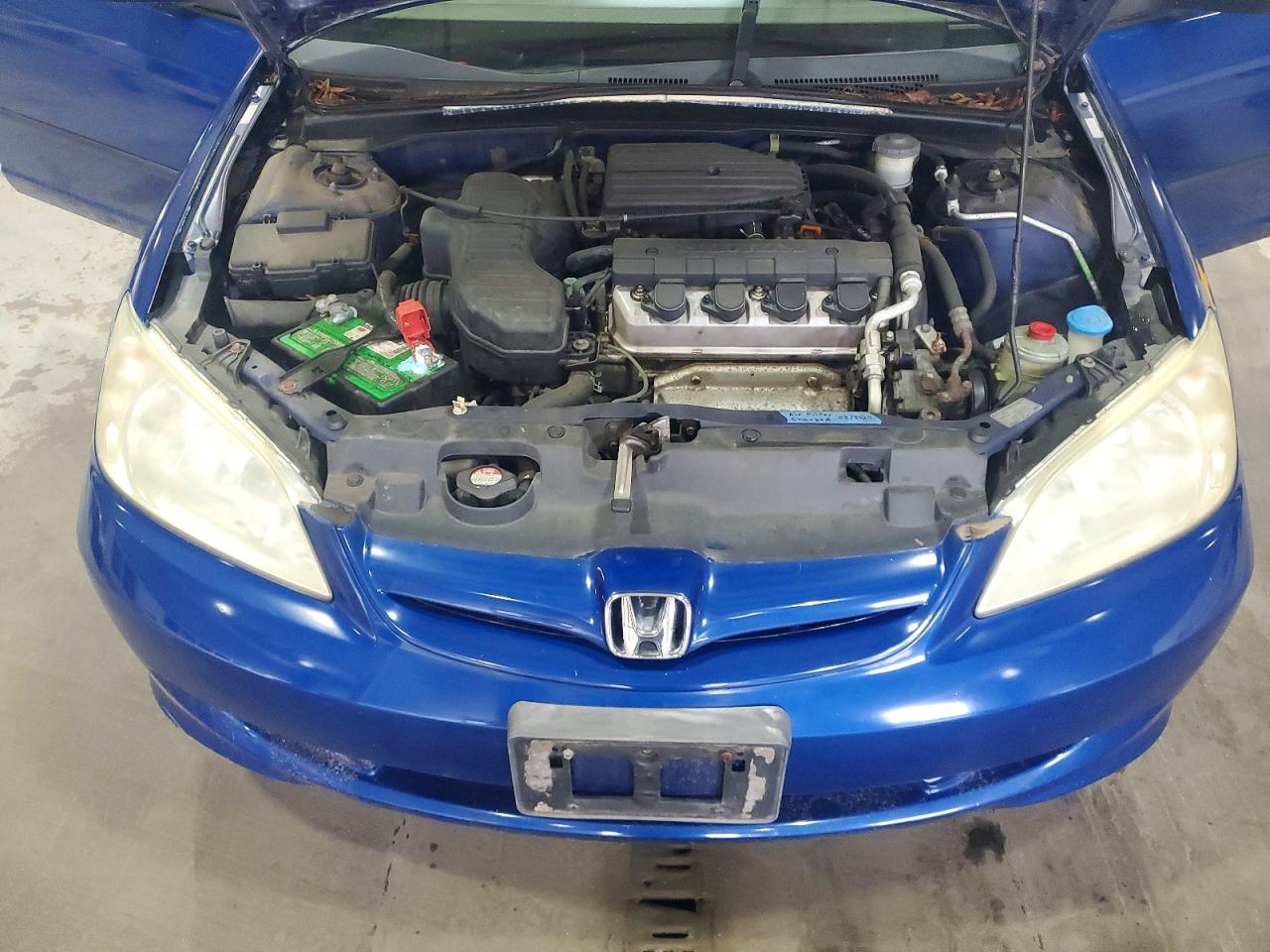 2004 Honda Civic Dx Blue vin: 2HGES16474H593729