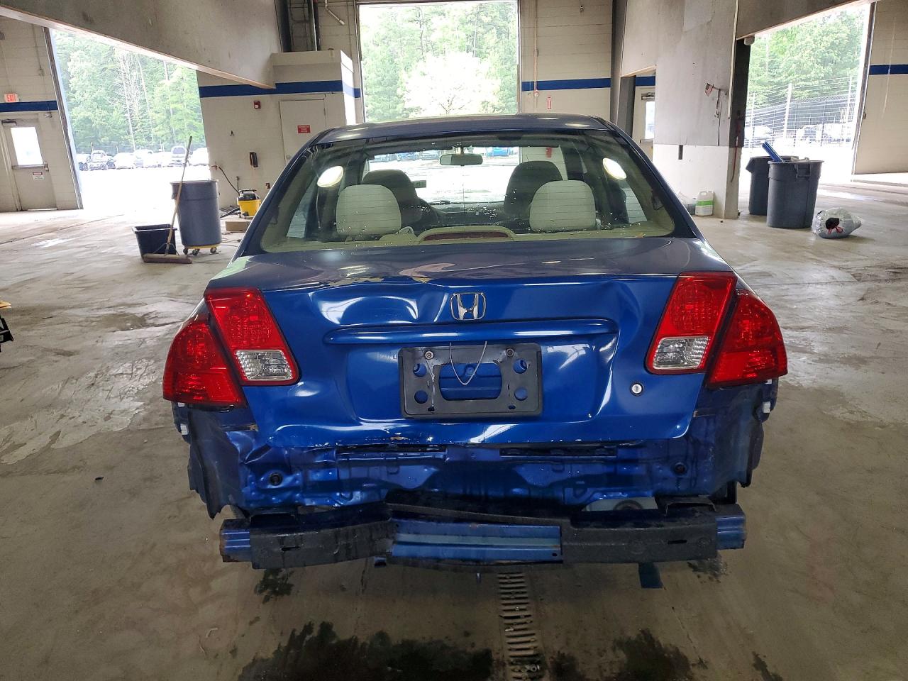 2004 Honda Civic Dx Blue vin: 2HGES16474H593729
