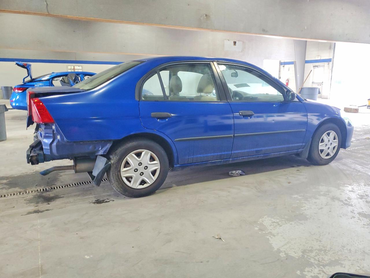 2004 Honda Civic Dx Blue vin: 2HGES16474H593729