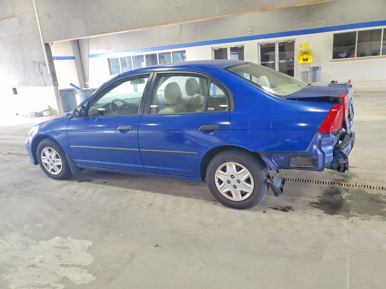 2004 Honda Civic Dx Blue vin: 2HGES16474H593729