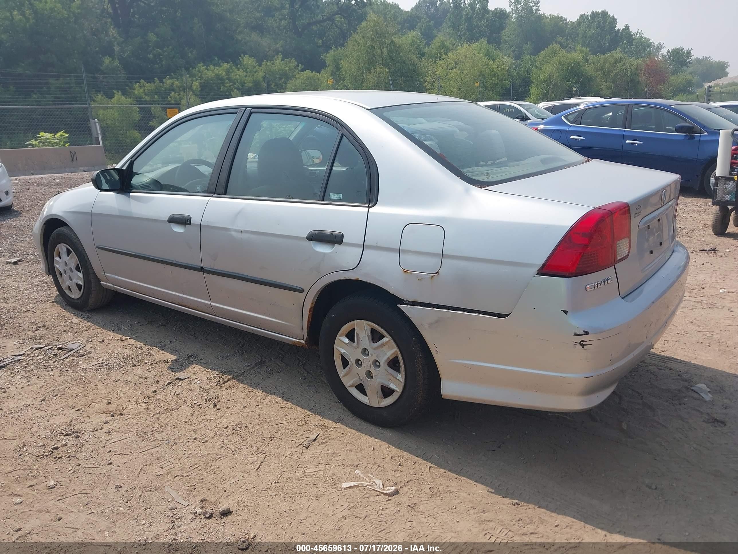 2004 Honda Civic Vp Silver vin: 2HGES16484H581394
