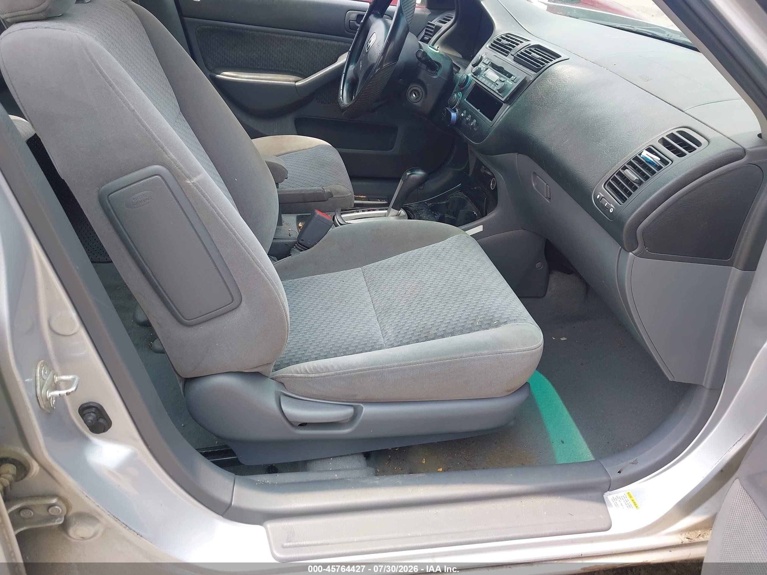 2005 Honda Civic Vp Silver vin: 2HGES16485H555766