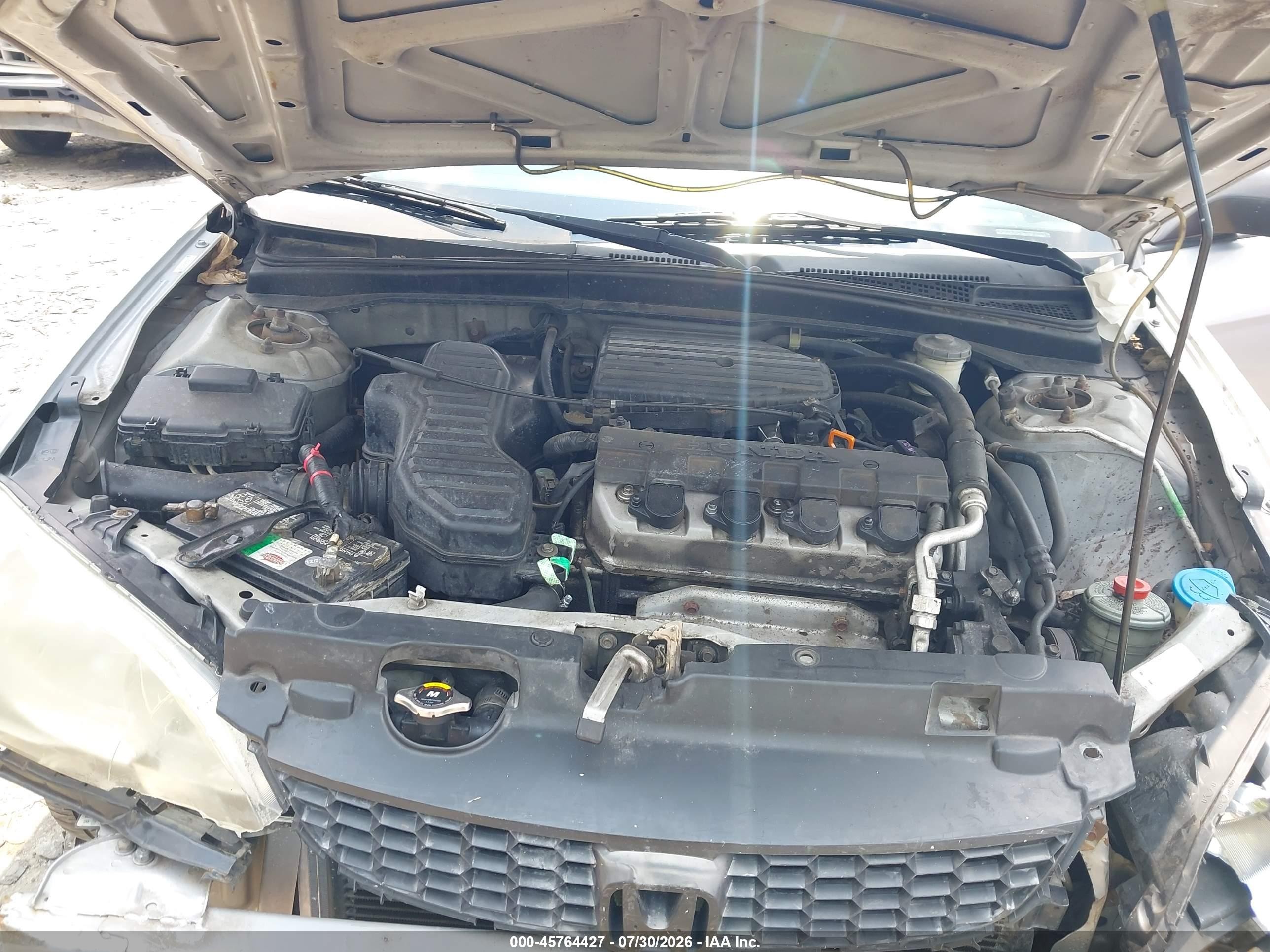 2005 Honda Civic Vp Silver vin: 2HGES16485H555766