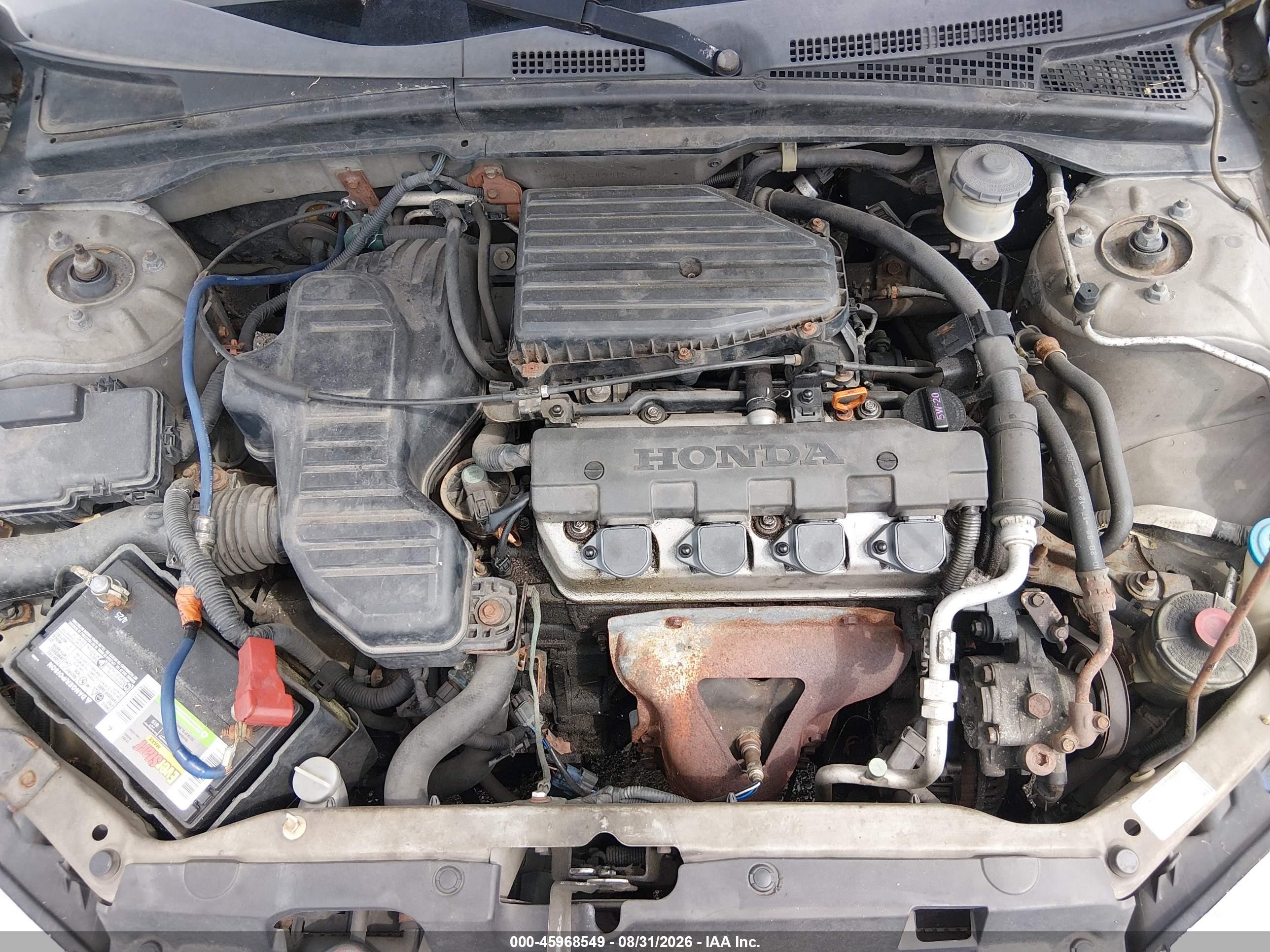 2004 Honda Civic Vp Серебряный vin: 2HGES16494H566872