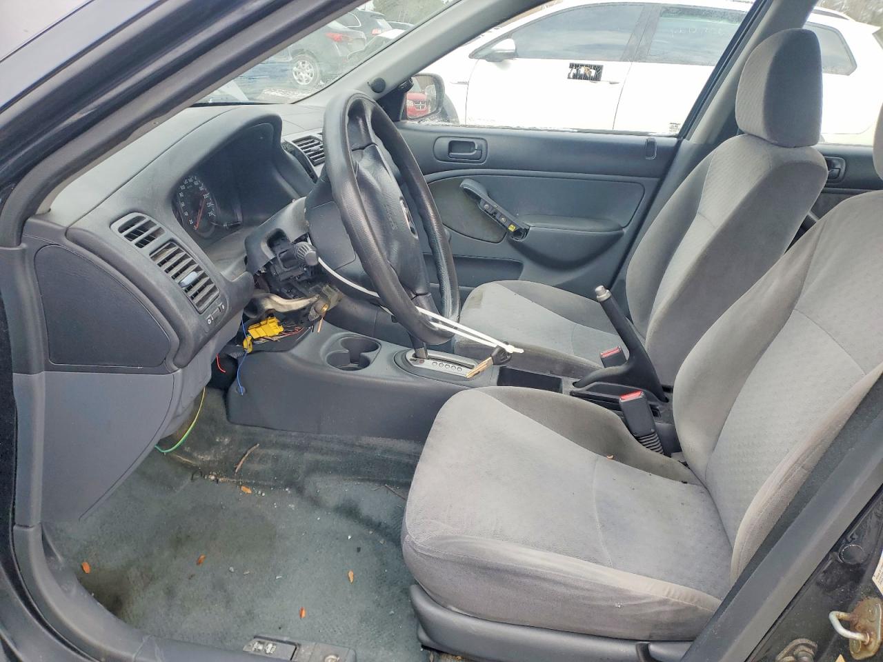2002 Honda Civic Dx Black vin: 2HGES164X2H938796
