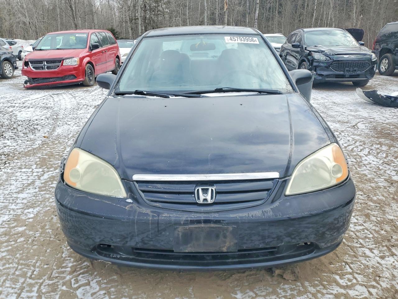 2002 Honda Civic Dx Black vin: 2HGES164X2H938796