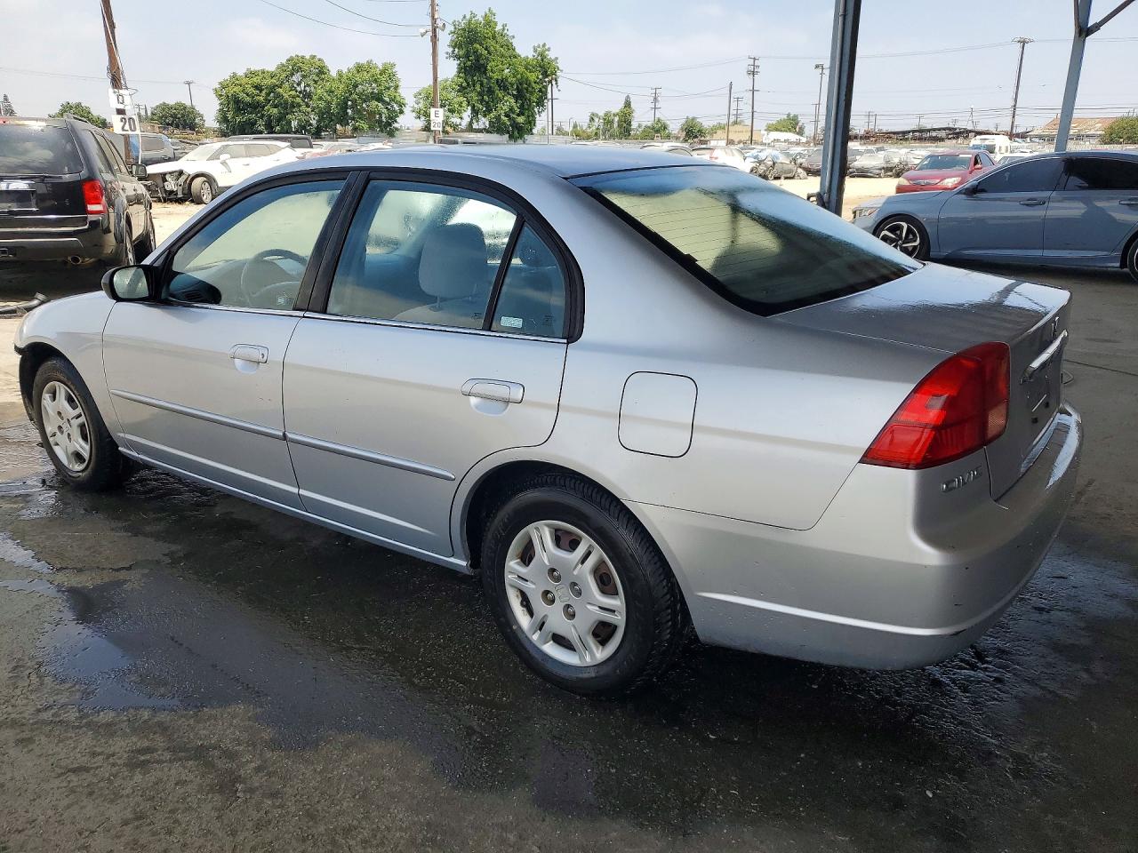 2002 Honda Civic Lx Silver vin: 2HGES16502H527450