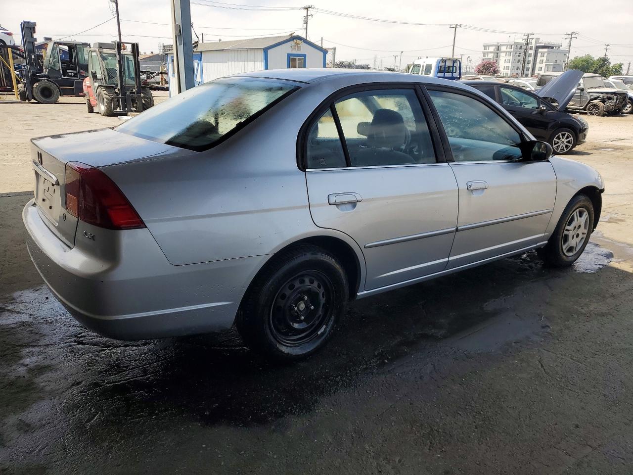 2002 Honda Civic Lx Silver vin: 2HGES16502H527450