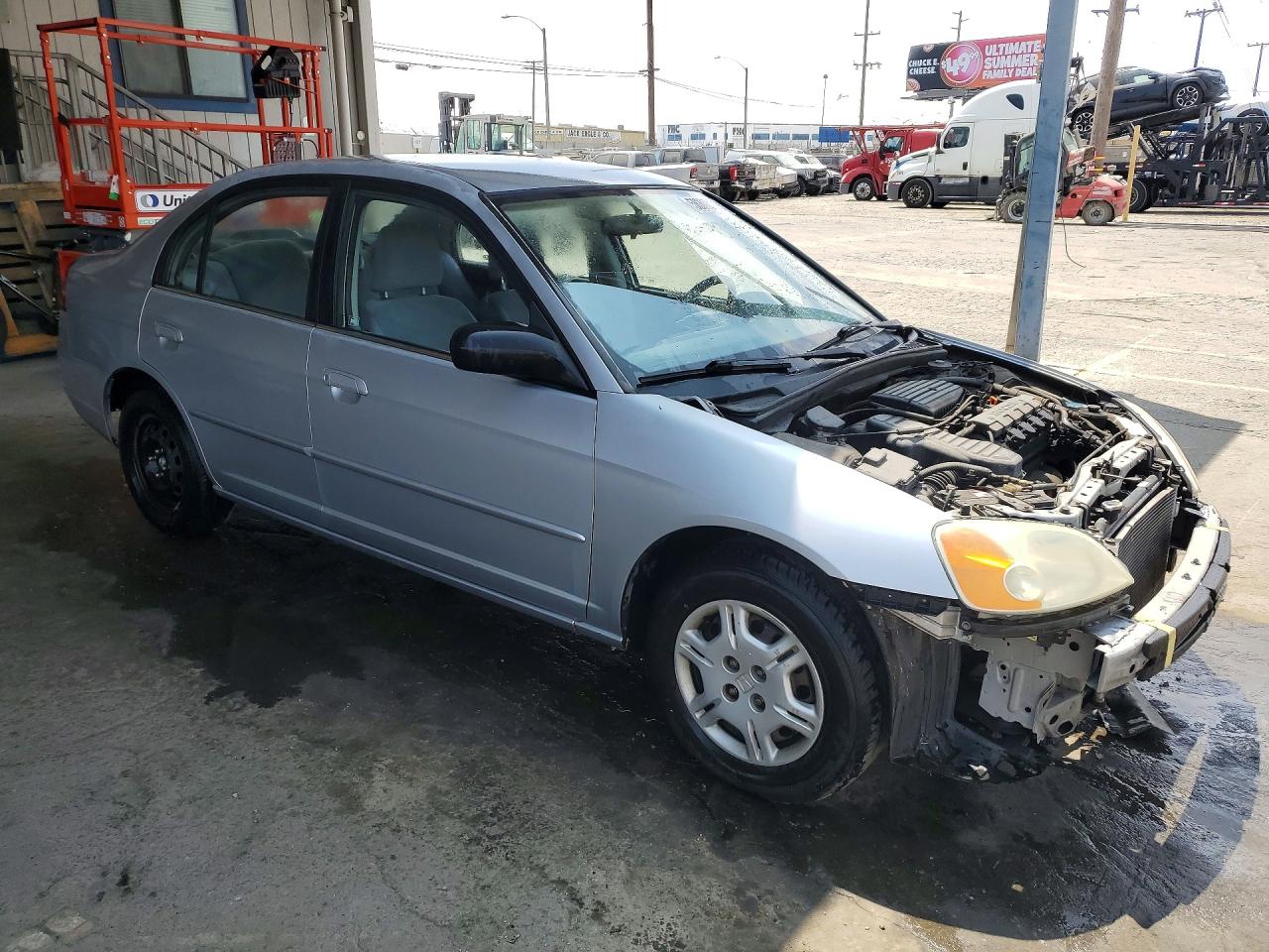 2002 Honda Civic Lx Silver vin: 2HGES16502H527450