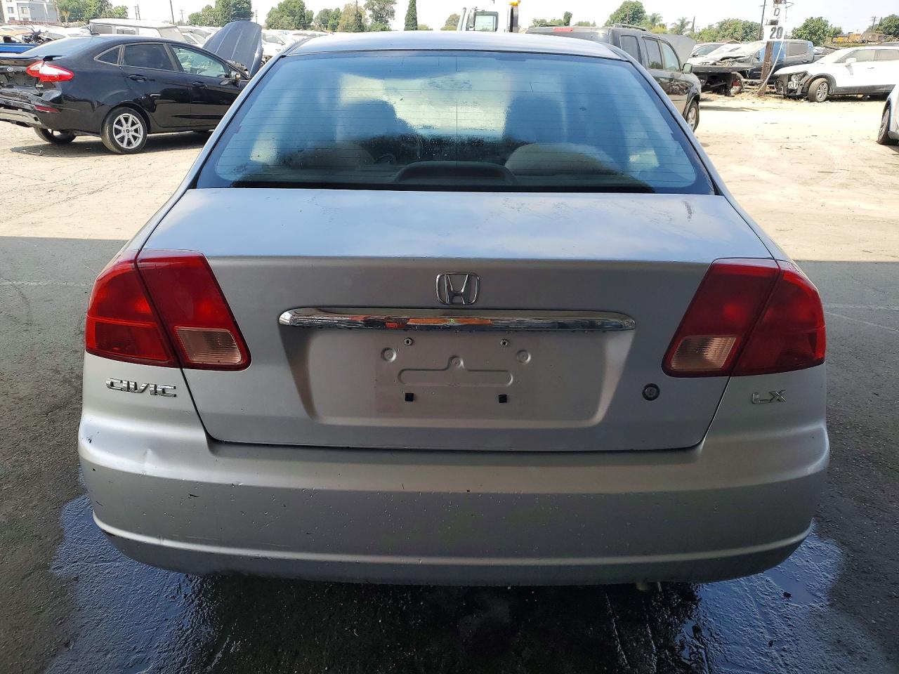 2002 Honda Civic Lx Silver vin: 2HGES16502H527450