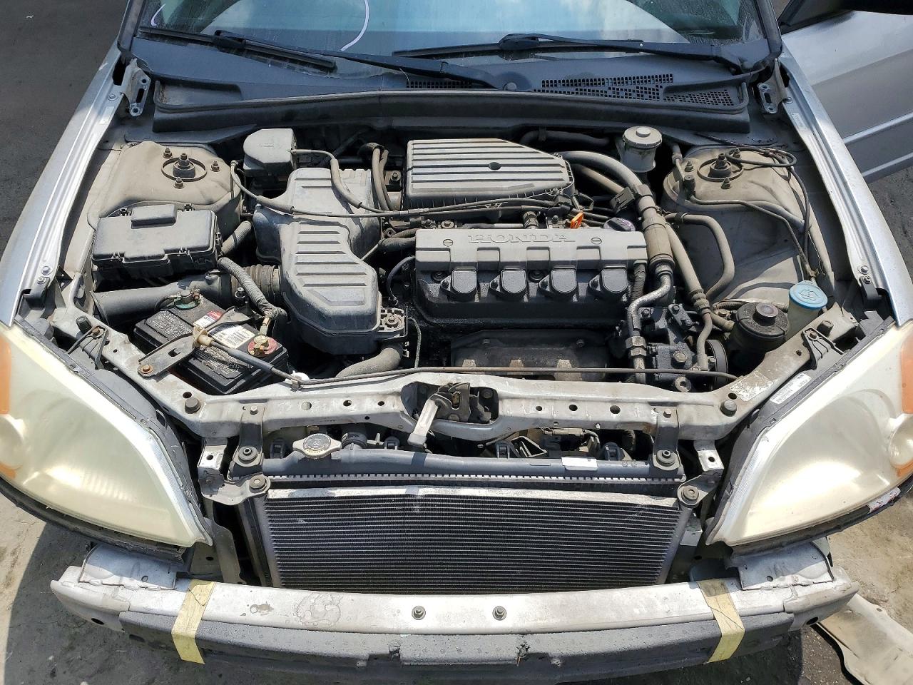 2002 Honda Civic Lx Silver vin: 2HGES16502H527450