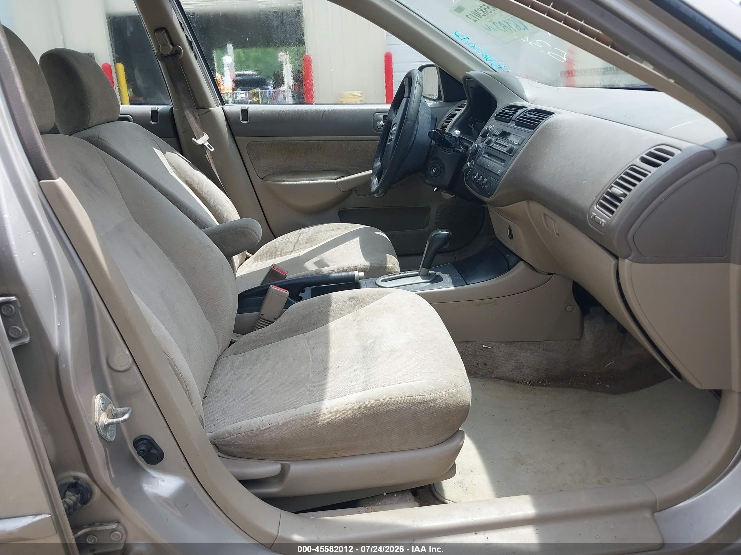 2002 Honda Civic Lx Золотой vin: 2HGES16502H530431