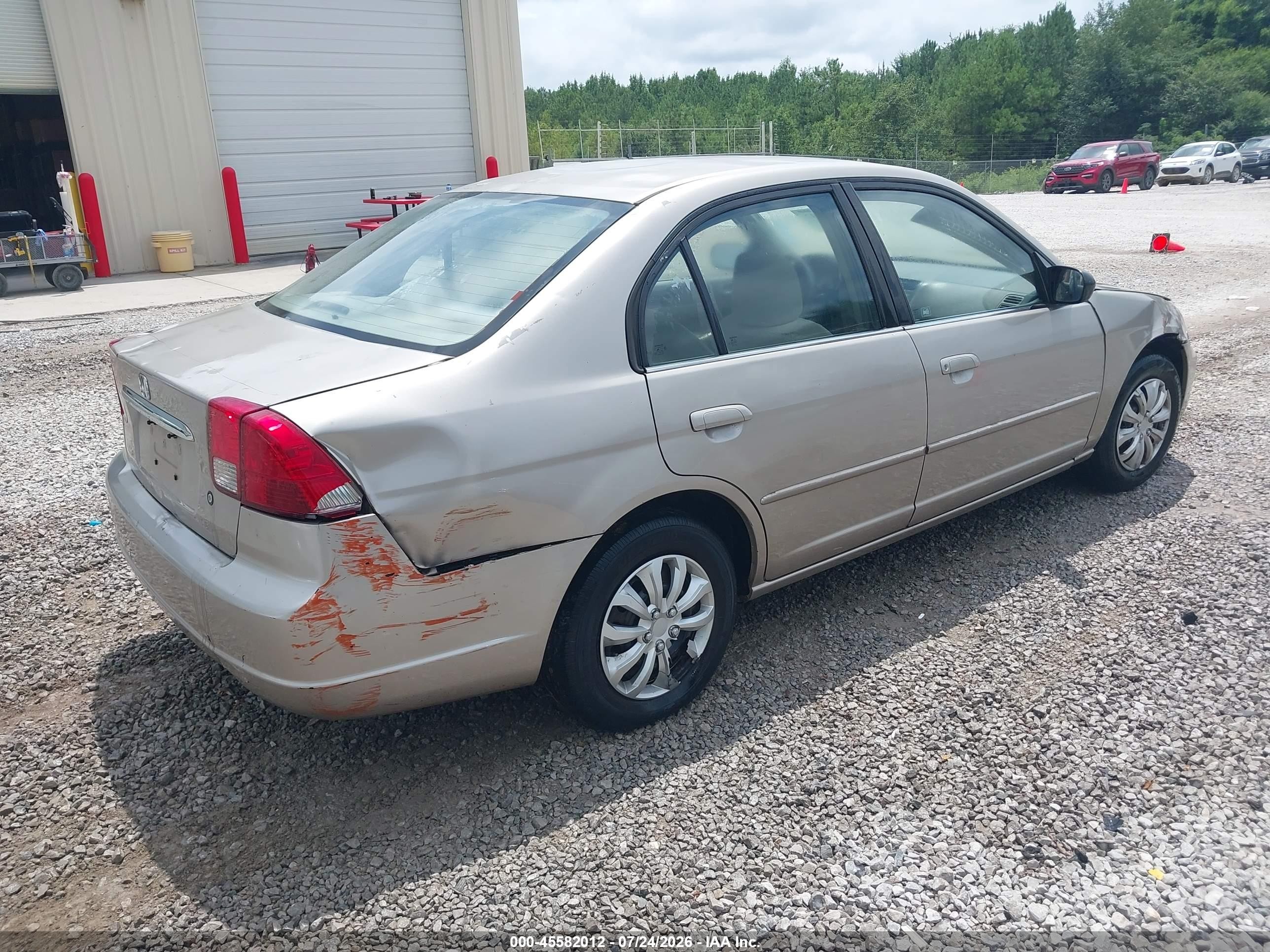 2002 Honda Civic Lx Золотой vin: 2HGES16502H530431